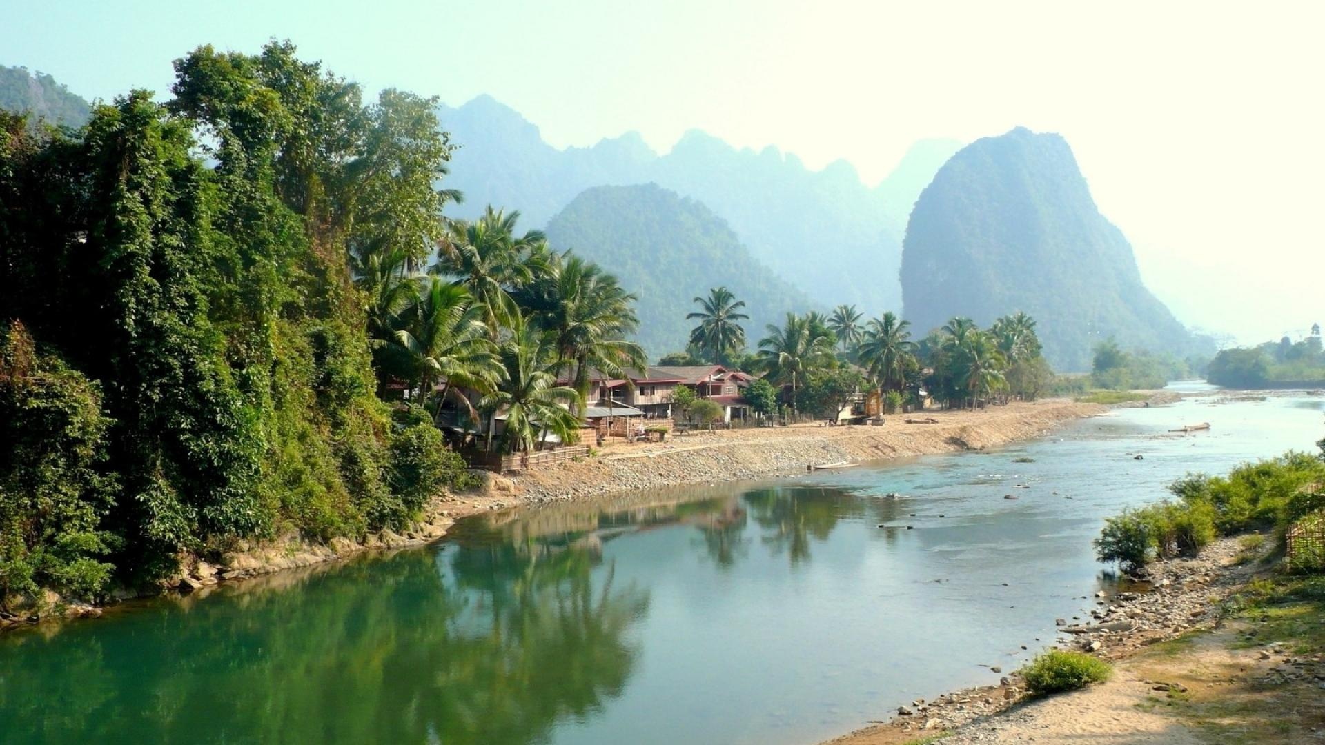 Laos wallpapers, Free backgrounds, Southeast Asian landscapes, Stunning views, 1920x1080 Full HD Desktop