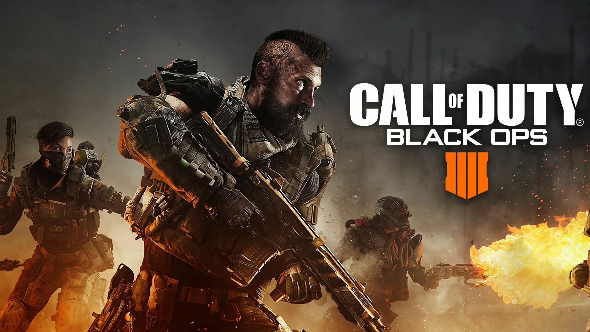 Call of Duty Black Ops 4, HD game poster, Epic battles, 1920x1080 Full HD Desktop