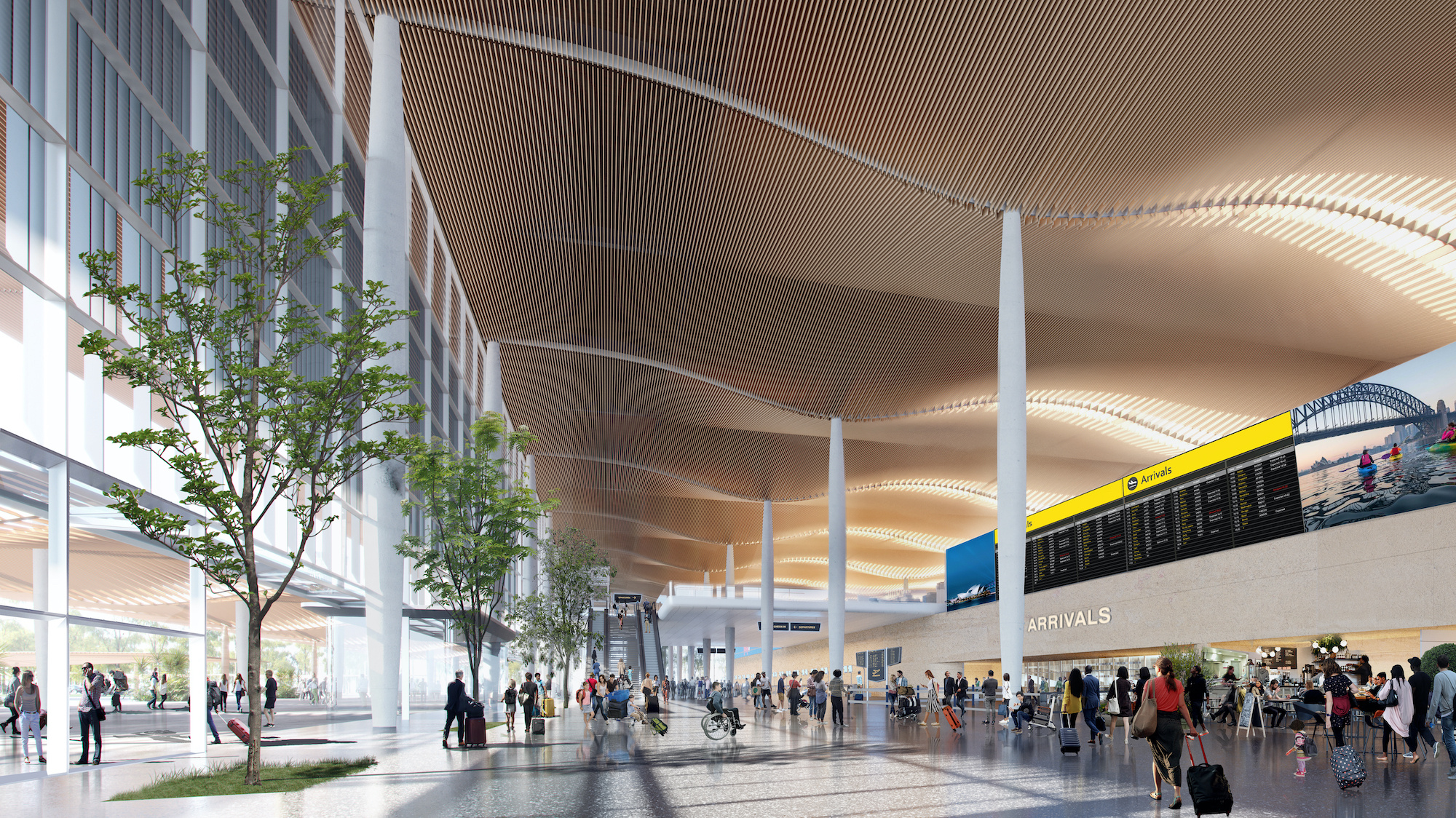 Sydney Airport, Western Sydney Airport, Zaha Hadid architects, Cox architecture, 2000x1130 HD Desktop