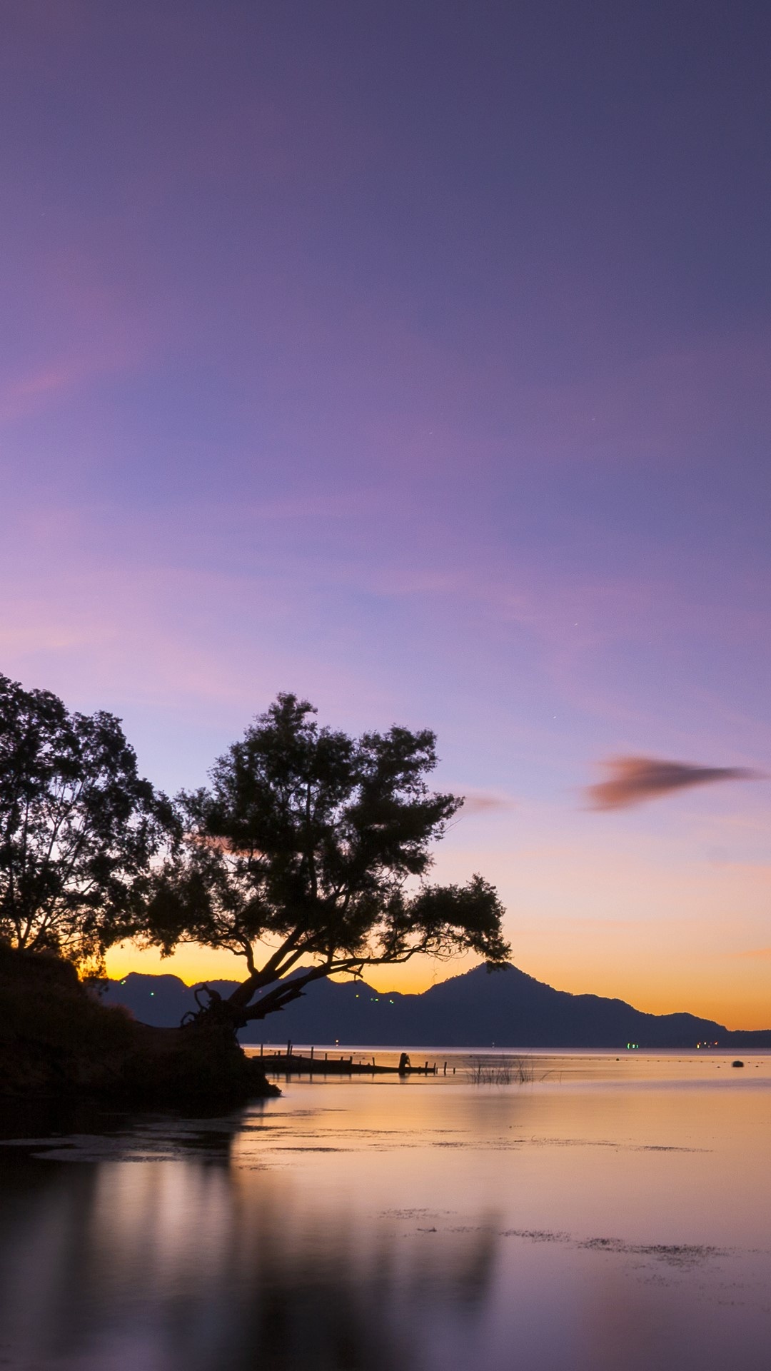 Dawn at Lake Atitlan, Panajachel Guatemala, Windows 10 spotlight images, Tranquil beauty, 1080x1920 Full HD Handy