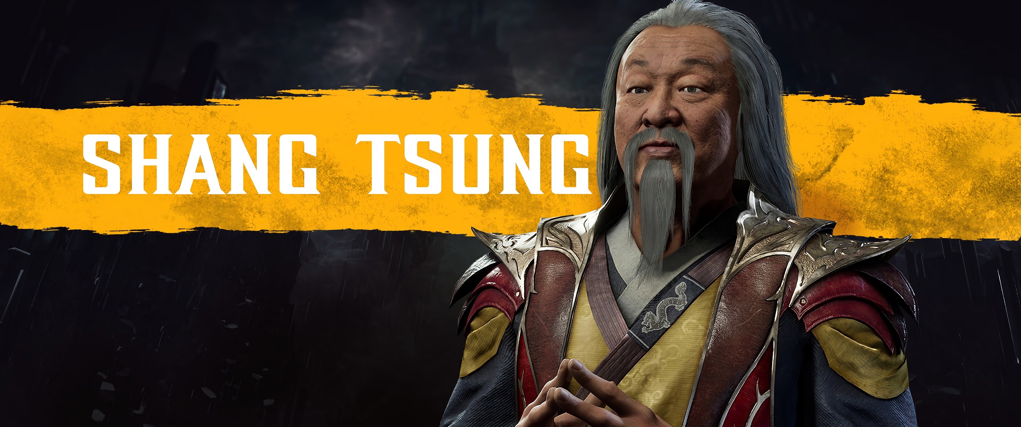 Shang Tsung, Mortal Kombat 11 PC, Powerful depiction, 4K wallpaper, 3440x1440 Dual Screen Desktop
