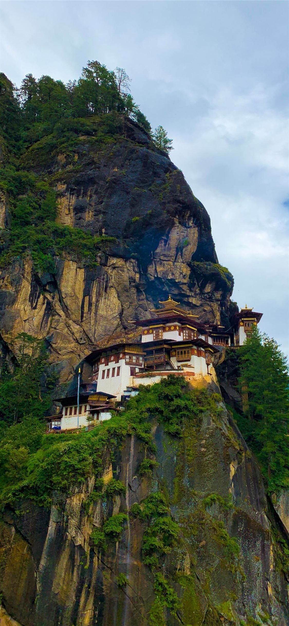 Tiger's Nest Monastery, Paro Valley, Beautiful places, iPhone wallpapers, 1130x2440 HD Phone