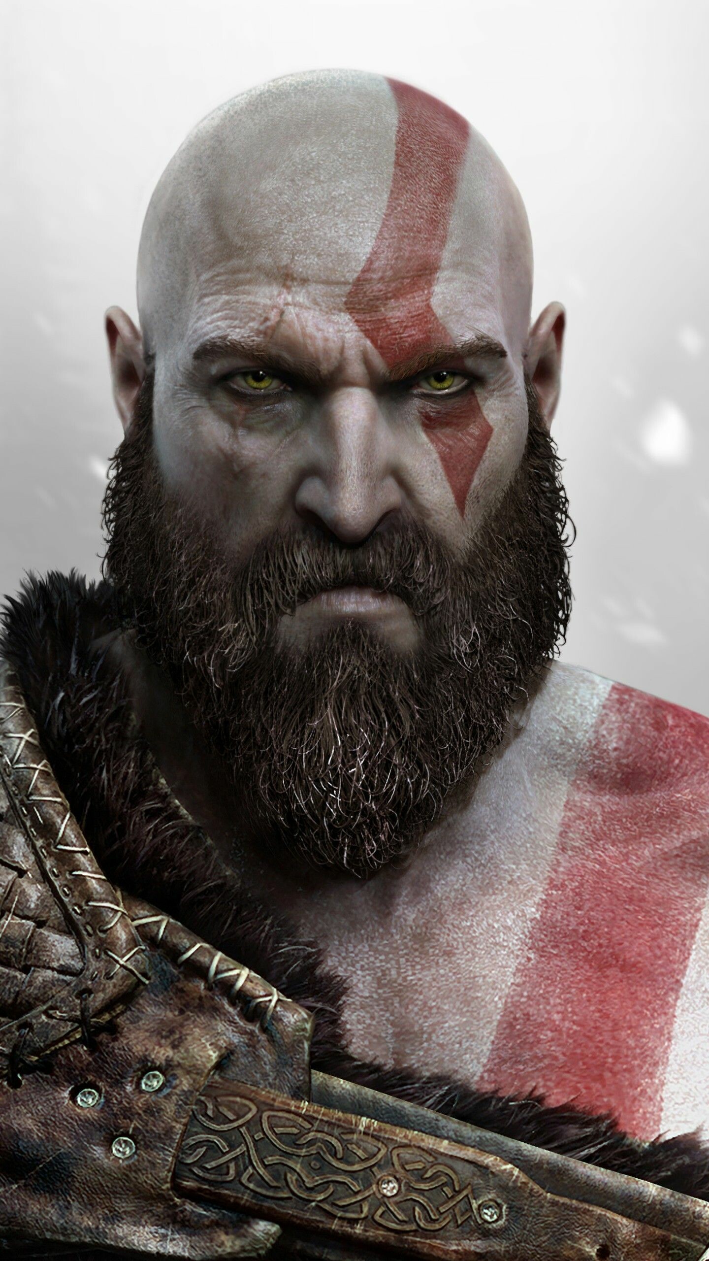 God of War: With each new game, most weapons and magic are lost via a plot device, and a new arsenal of weapons and abilities is acquired during gameplay. 1440x2560 HD Wallpaper.