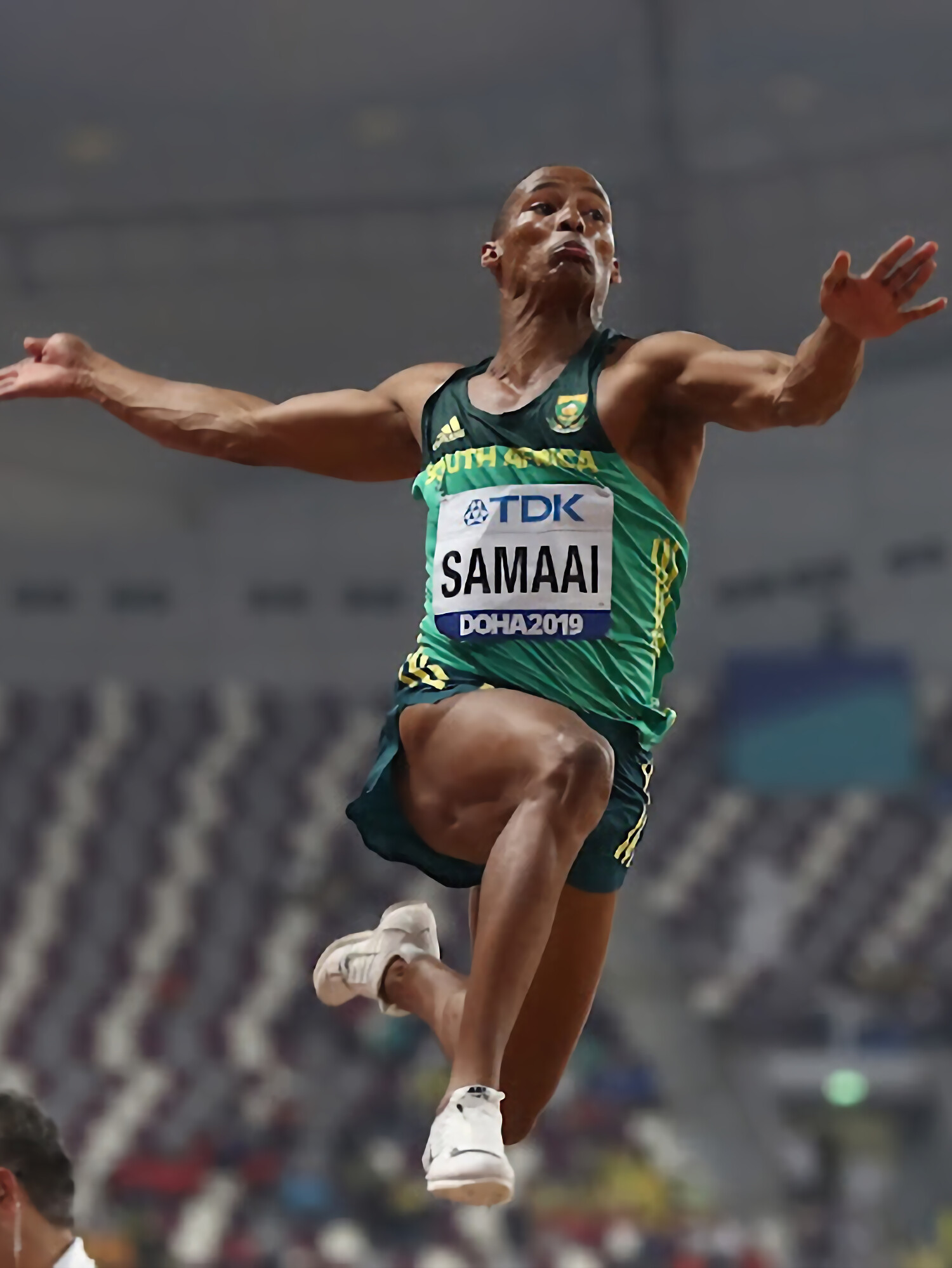 Ruswahl Samaai, World-class jumper, Record-breaking leaps, Sports, 1500x2000 HD Handy