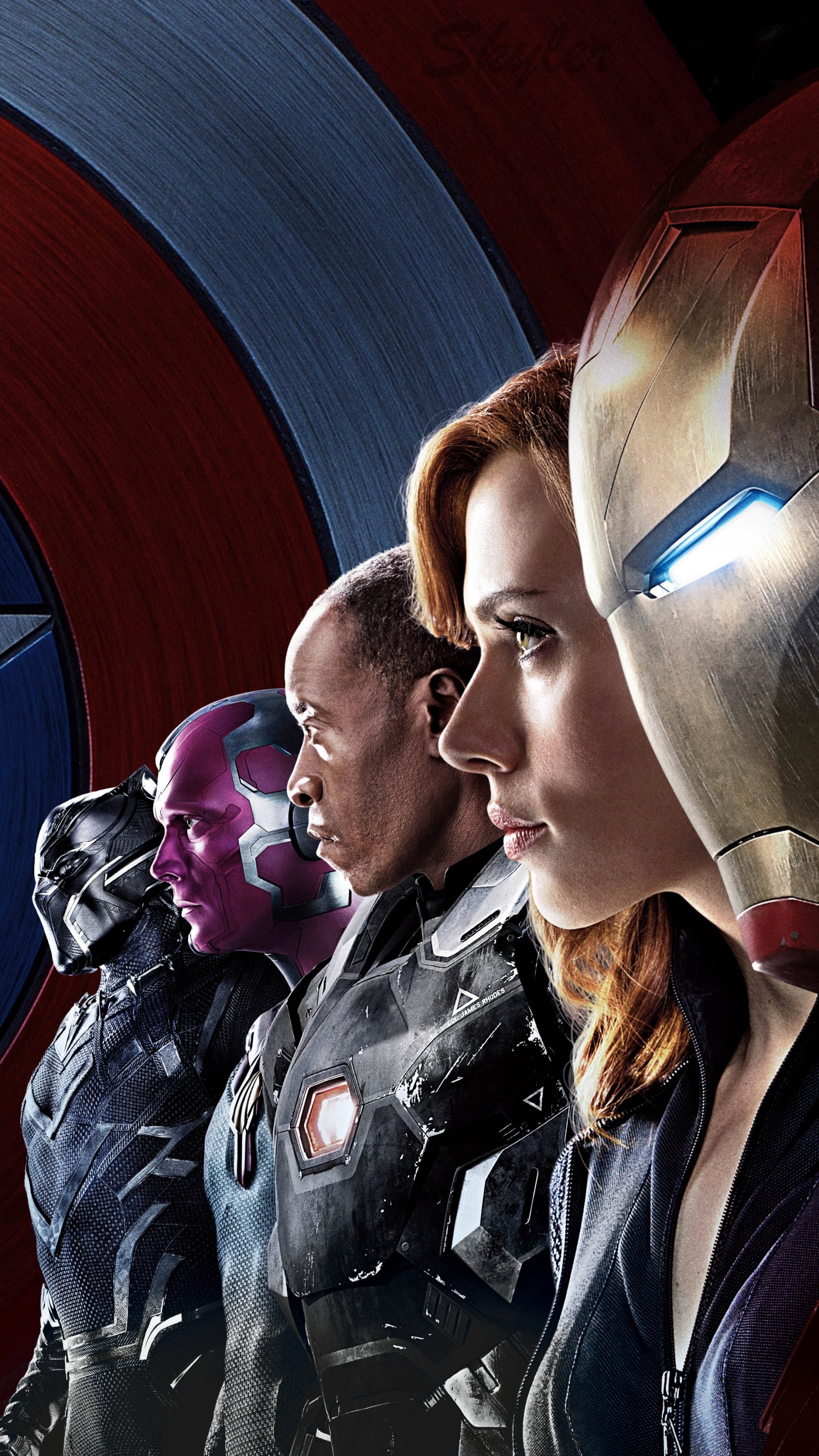 Captain America: Civil War, Heroic battles, Hero versus hero, Marvel blockbuster, 1920x3420 HD Handy