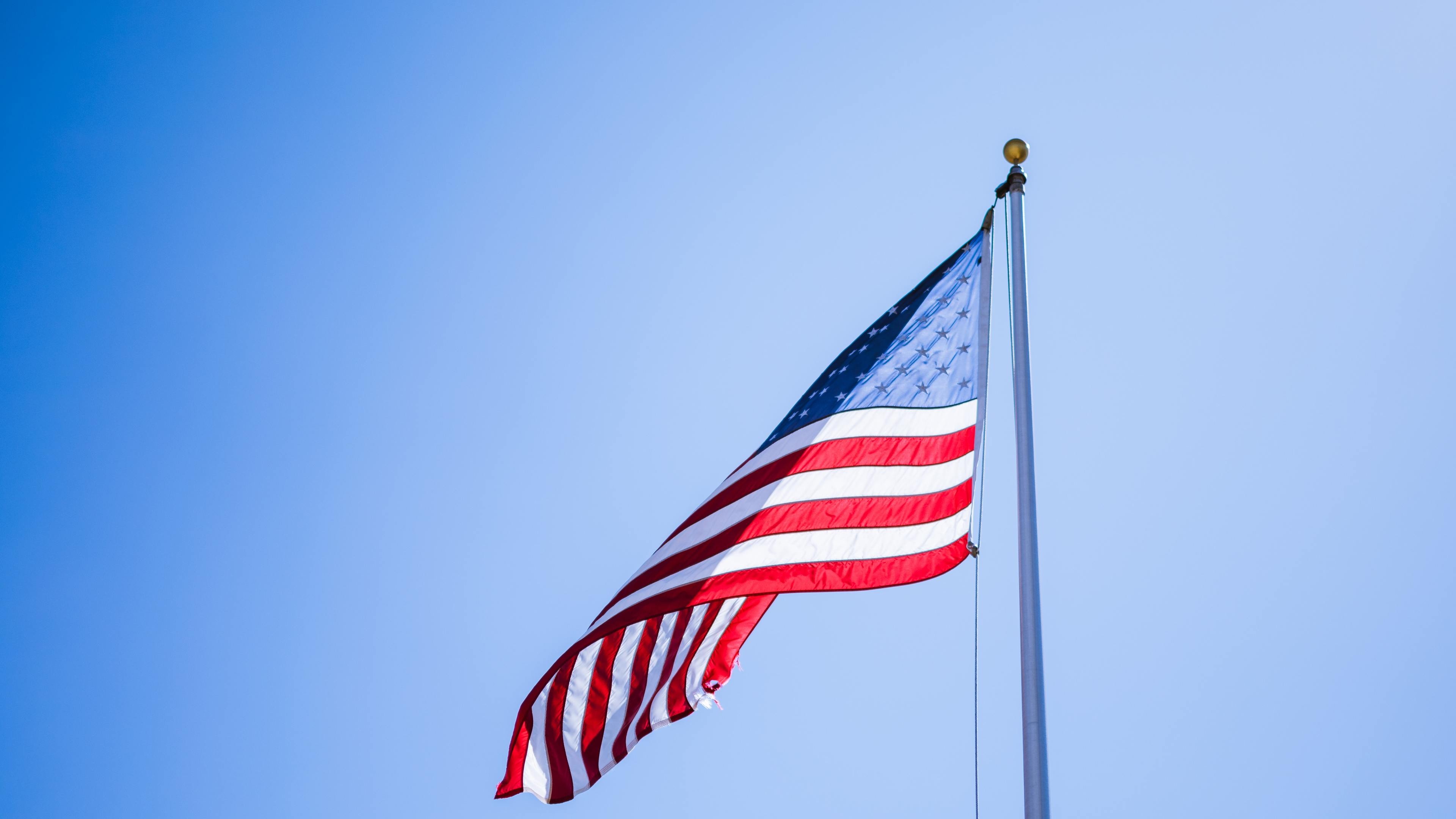 USA Flag, 4K wallpapers, Top free backgrounds, Patriotism, 3840x2160 4K Desktop