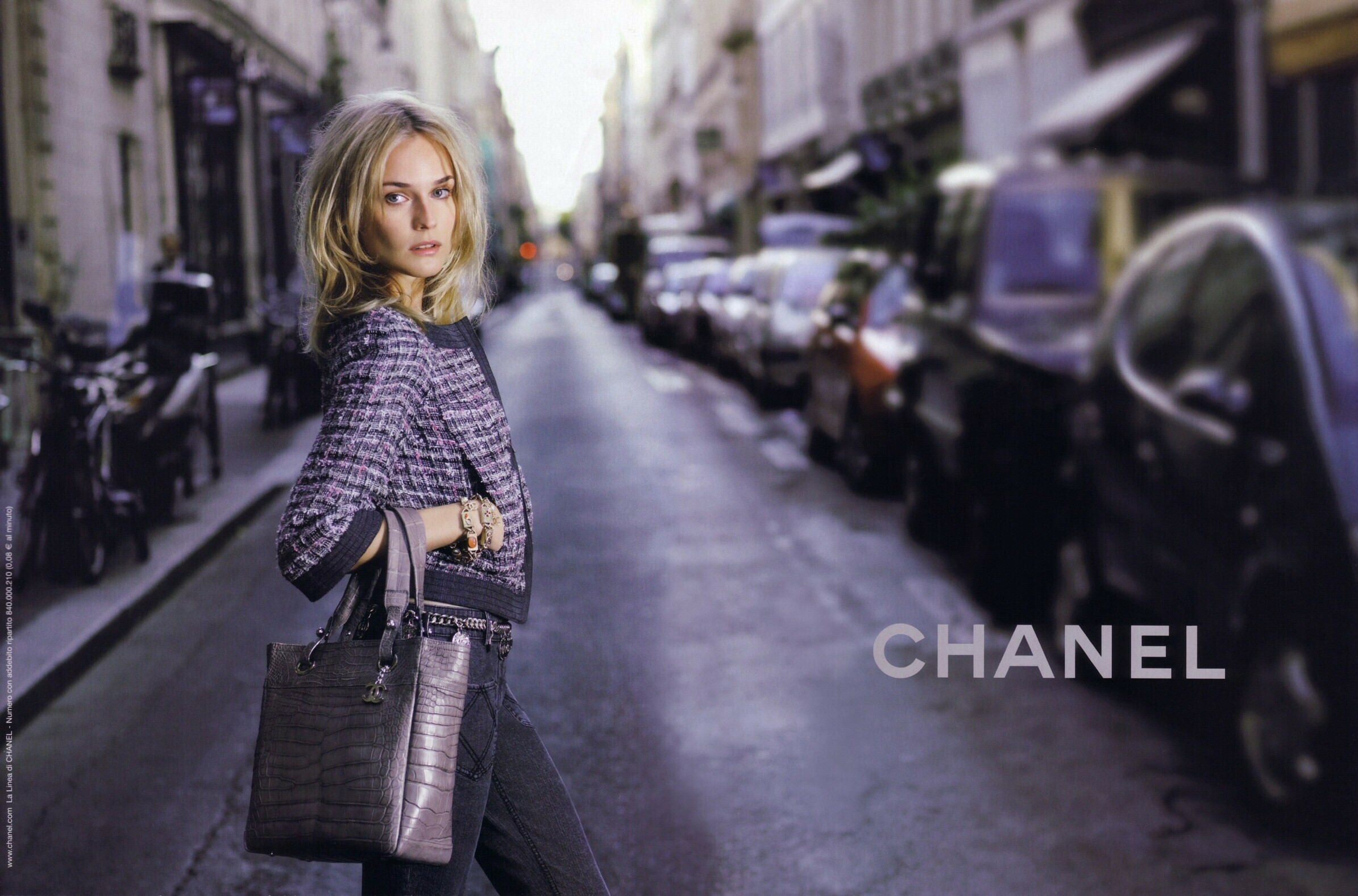Chanel: Actress, Model, Fashion, Diane Kruger, Purse, Brand. 2390x1580 HD Wallpaper.