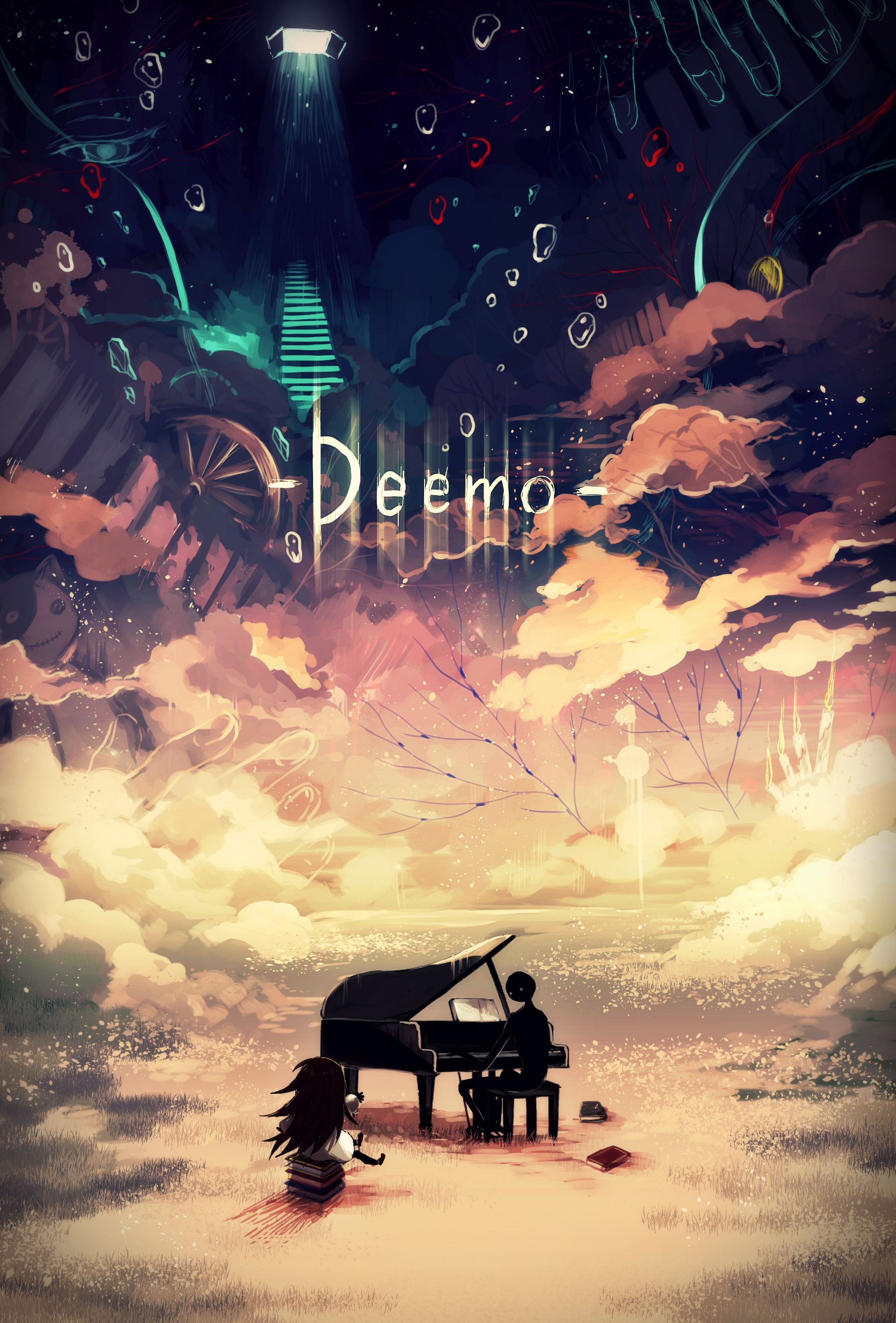 Deemo II: A piano music rhythm game, The Composer, Rayark Games. 1800x2660 HD Background.