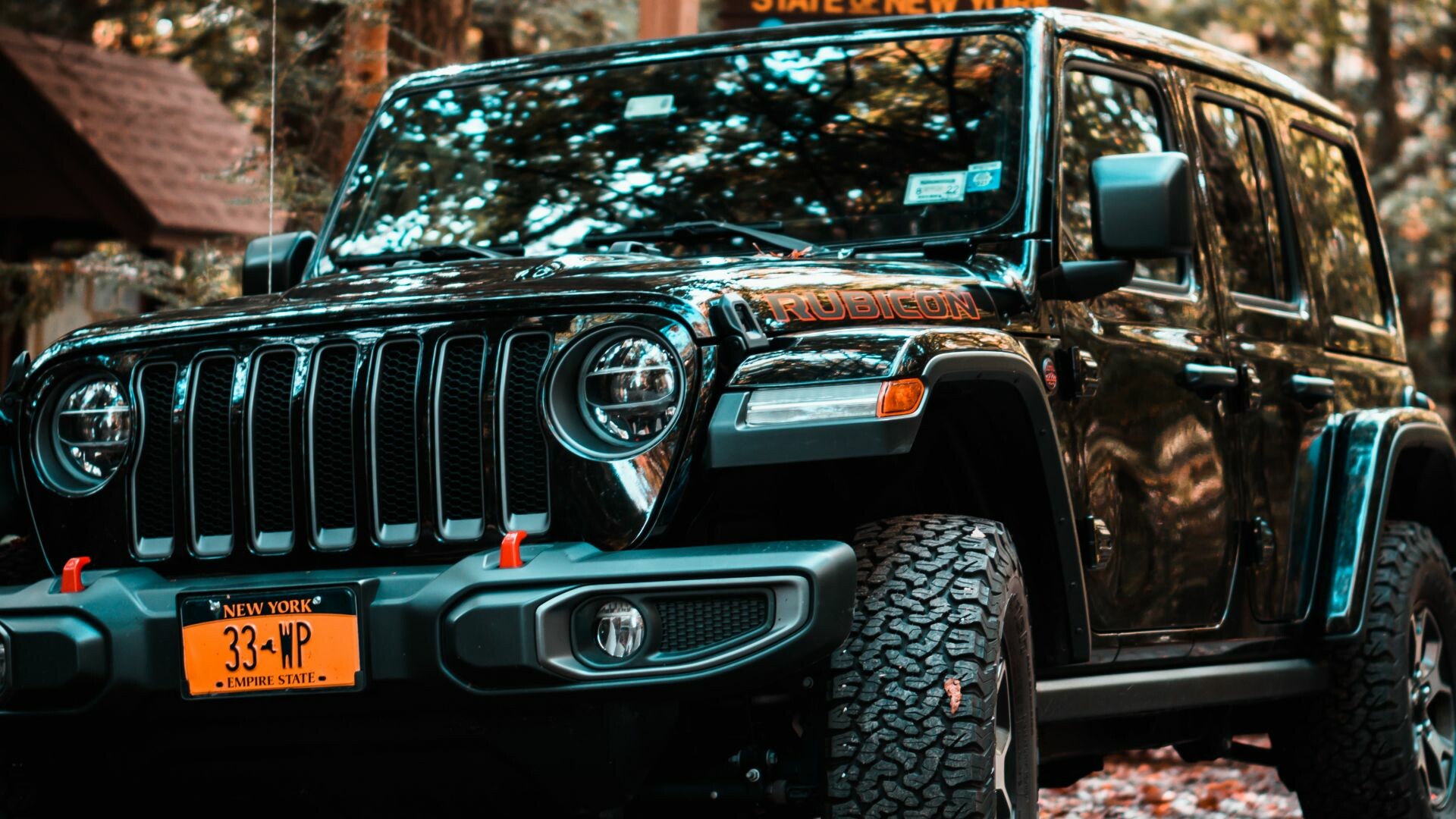 Jeep: A 5-seater SUV, Four-wheel drive standard. 1920x1080 Full HD Background.