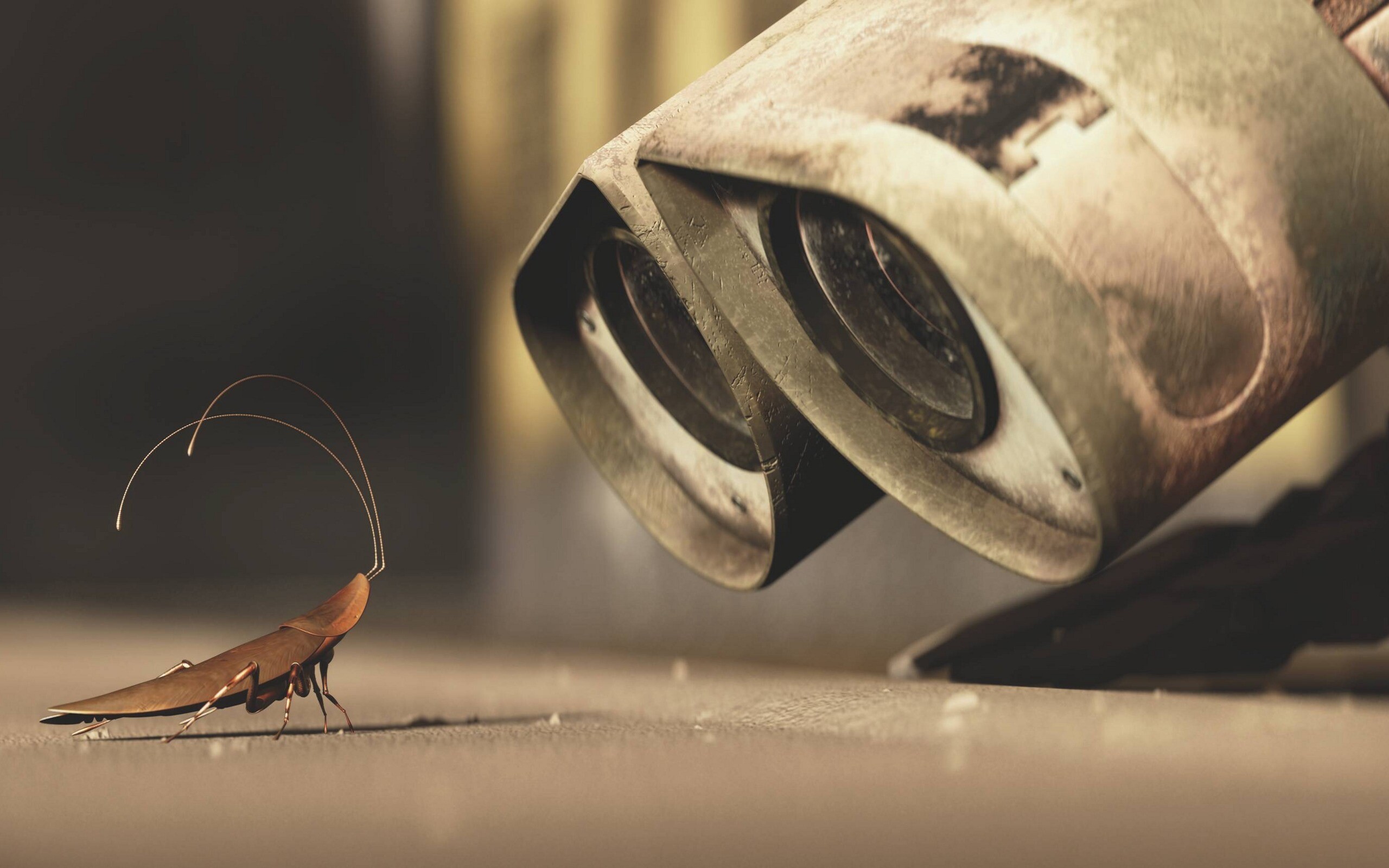 WALL·E: In 2016 it was voted 29th among 100 films considered the best of the 21st century by 117 film critics from around the world. 2560x1600 HD Background.