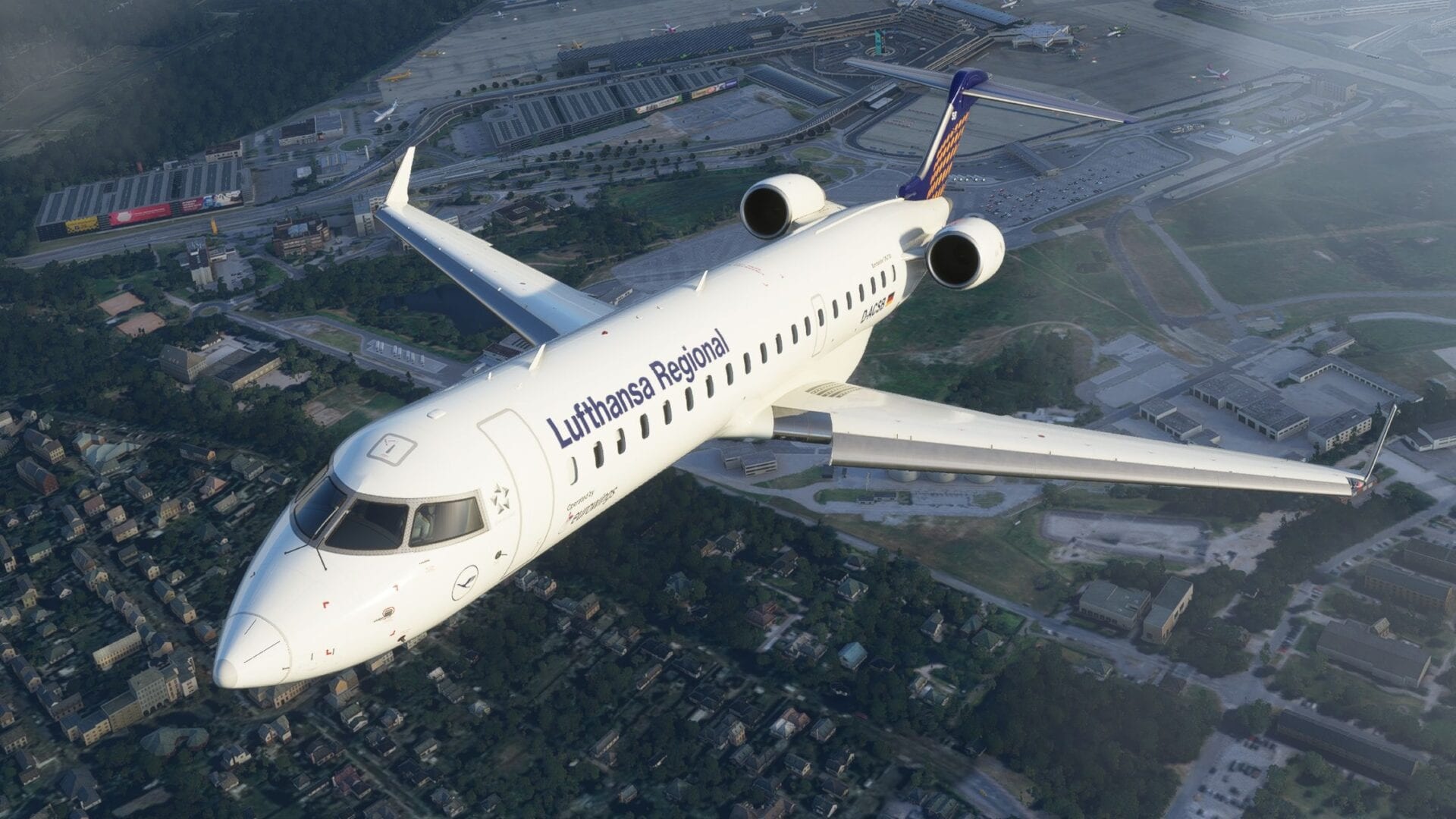 Bombardier CRJ 1000, Travels, Microsoft Flight Simulator, New video, 1920x1080 Full HD Desktop