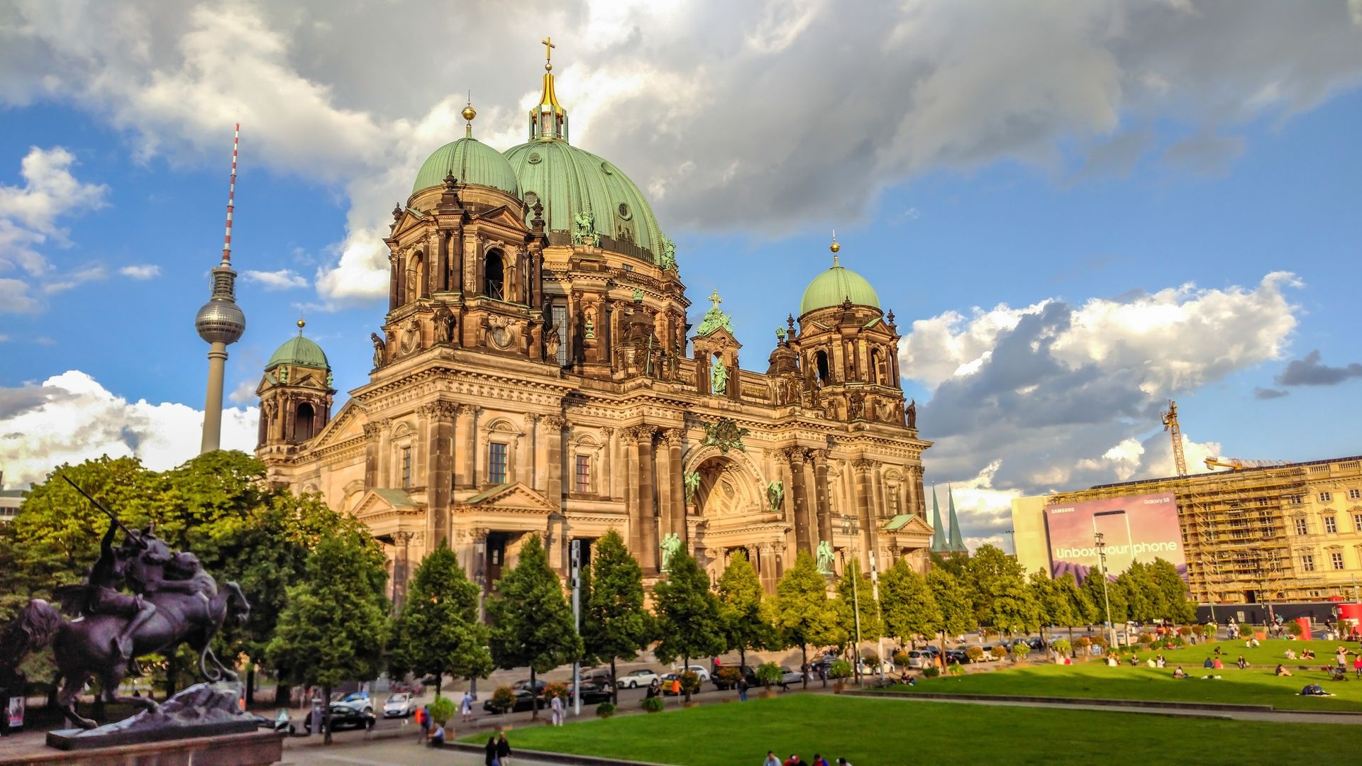 Berlin Cathedral, Awe-inspiring structure, Magnificent architecture, Iconic landmark, 1920x1080 Full HD Desktop