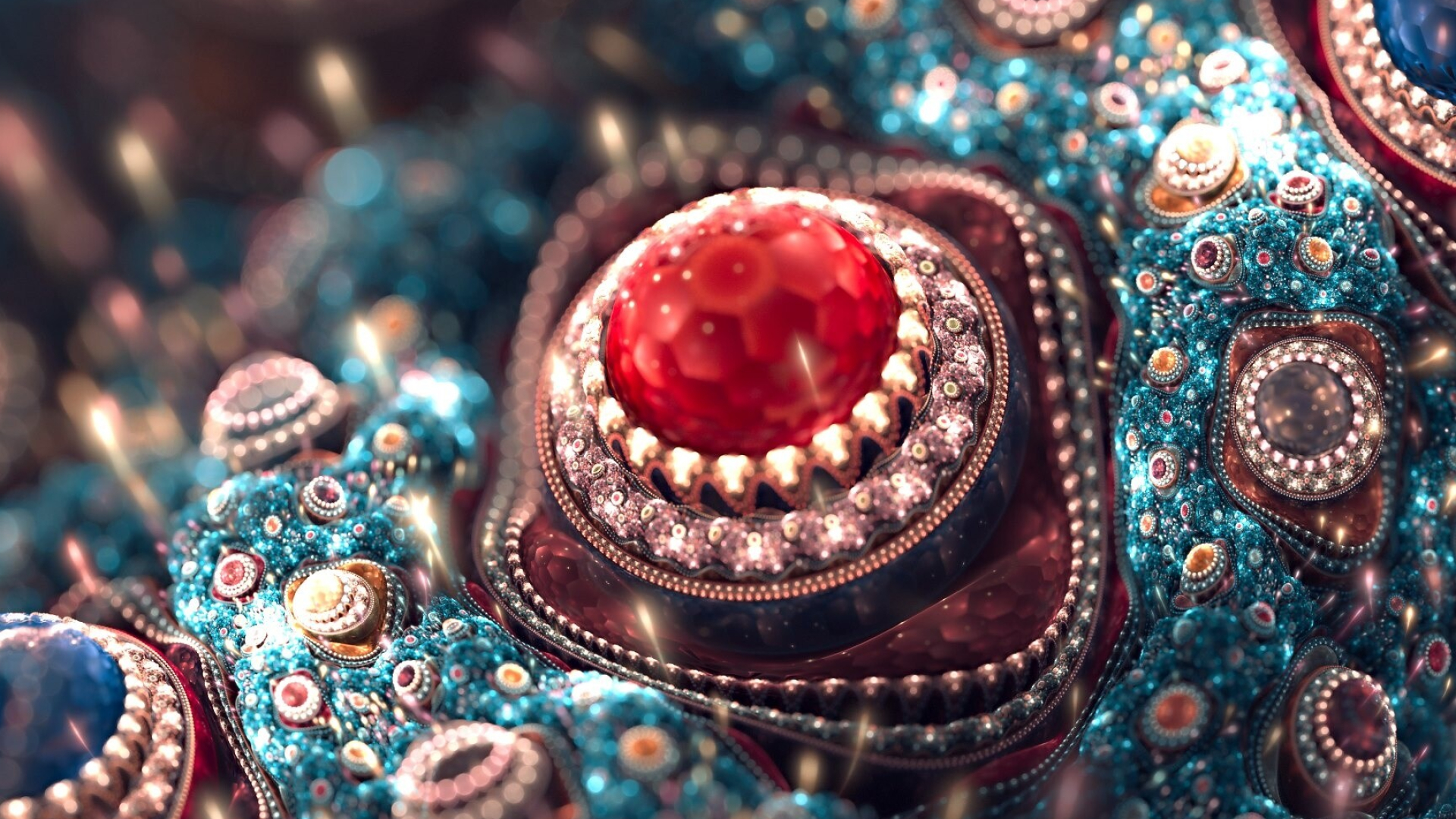 Gemstone: Diamond, Ruby, Jewel, Minerals that have been chosen for their beauty and durability. 1920x1080 Full HD Wallpaper.