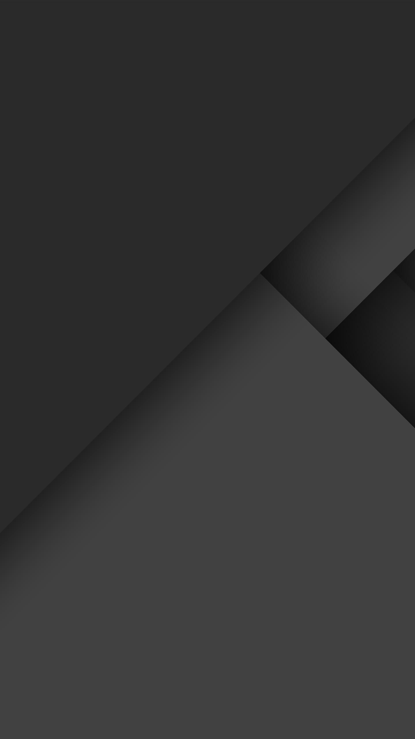 Gray Slate: Black, Deep charcoal shades, Minimalistic. 1440x2560 HD Wallpaper.