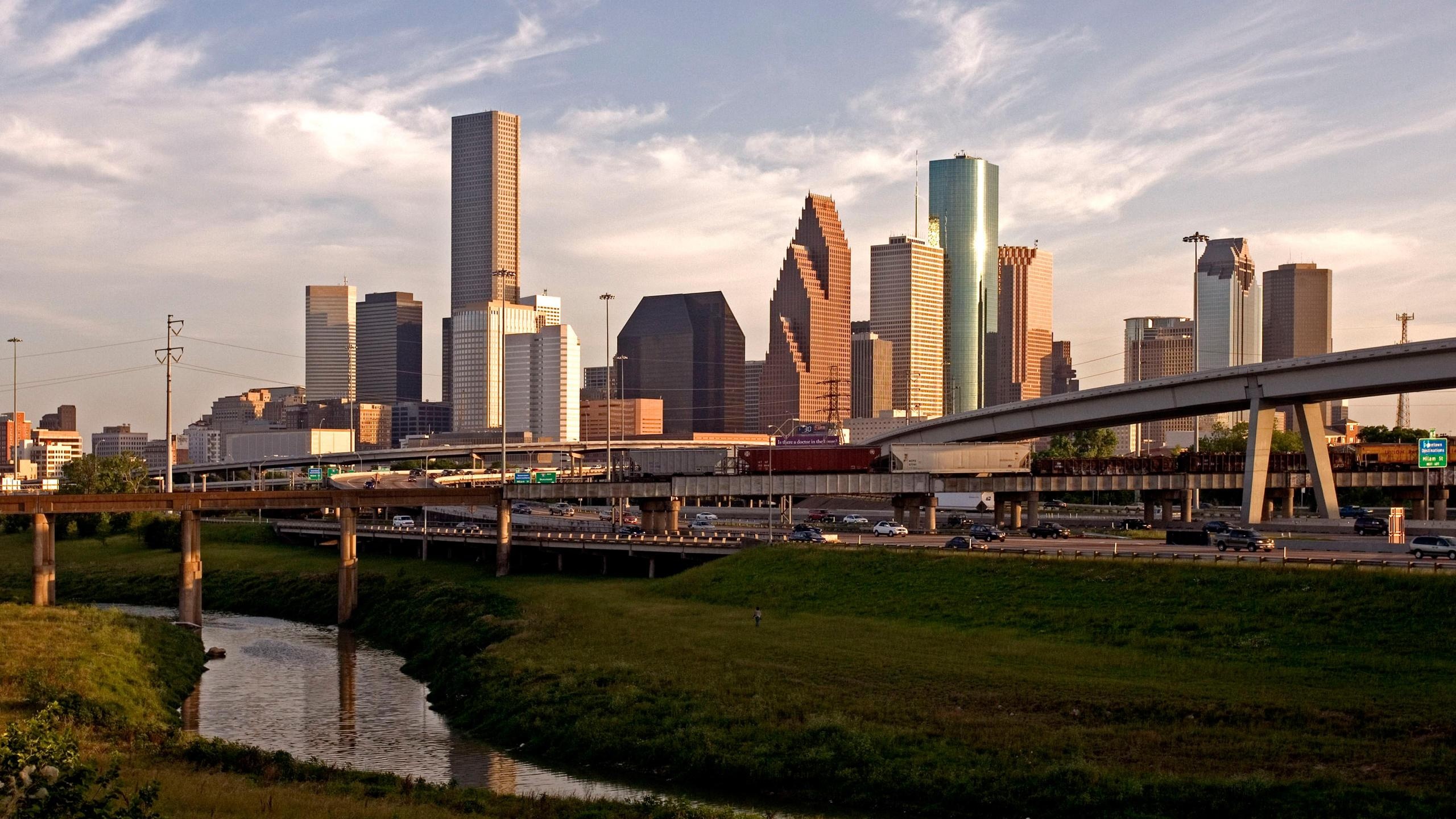 Houston Skyline, Houston backgrounds, Mobile wallpaper, City beauty, 2560x1440 HD Desktop