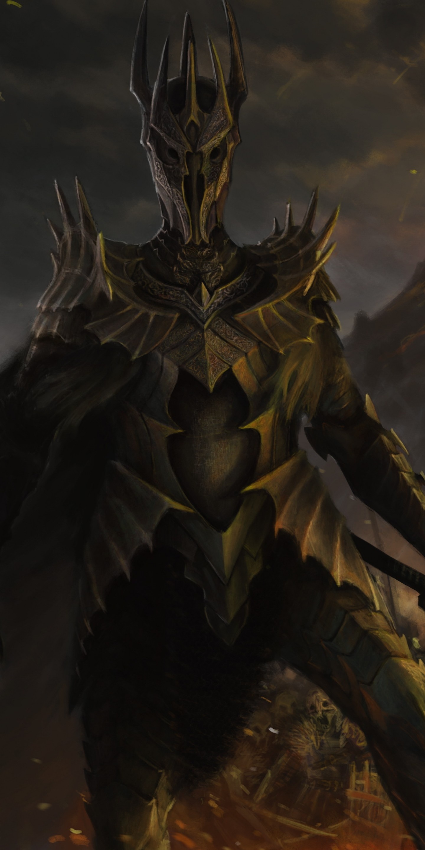Sauron background, Posted by Sarah Sellers, 1440x2880 HD Handy