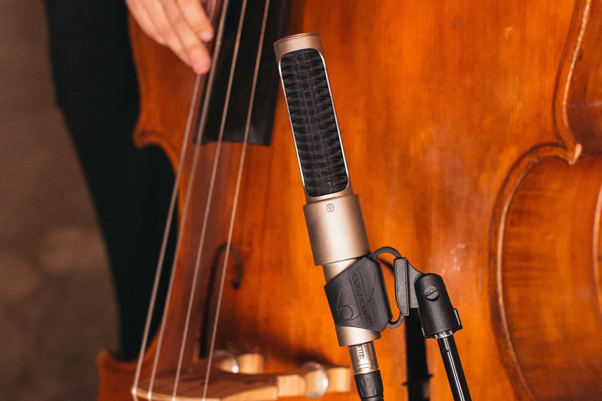 Double Bass: Recording The Bass, Classical Musical Instrument, Musician, The Largest And Lowest-Pitched Instrument. 1920x1280 HD Background.