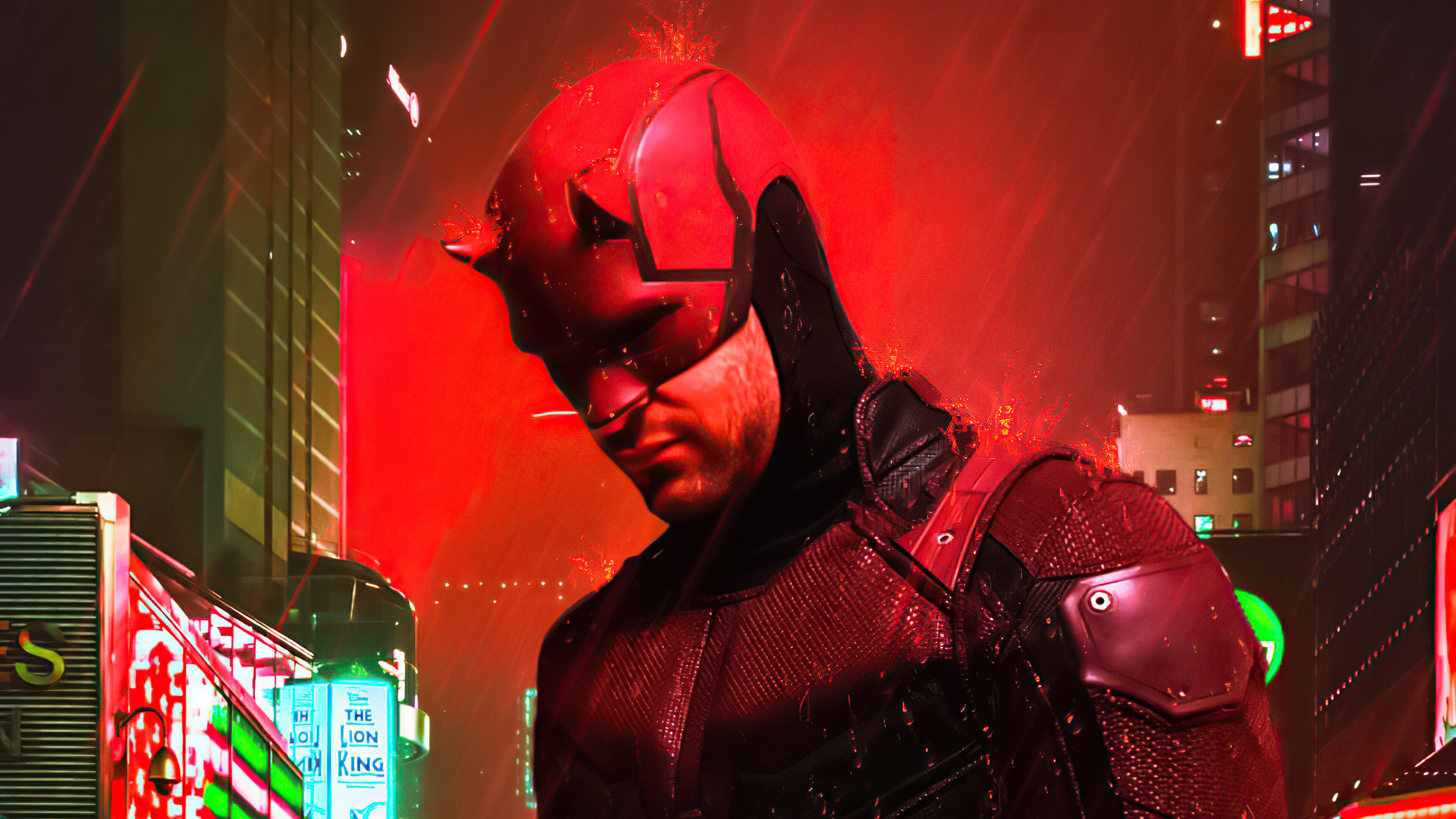 Daredevil (TV Series): Marvel Comics, Matt Murdock, portrayed by Charlie Cox in the Marvel Cinematic Universe. 3840x2160 4K Wallpaper.