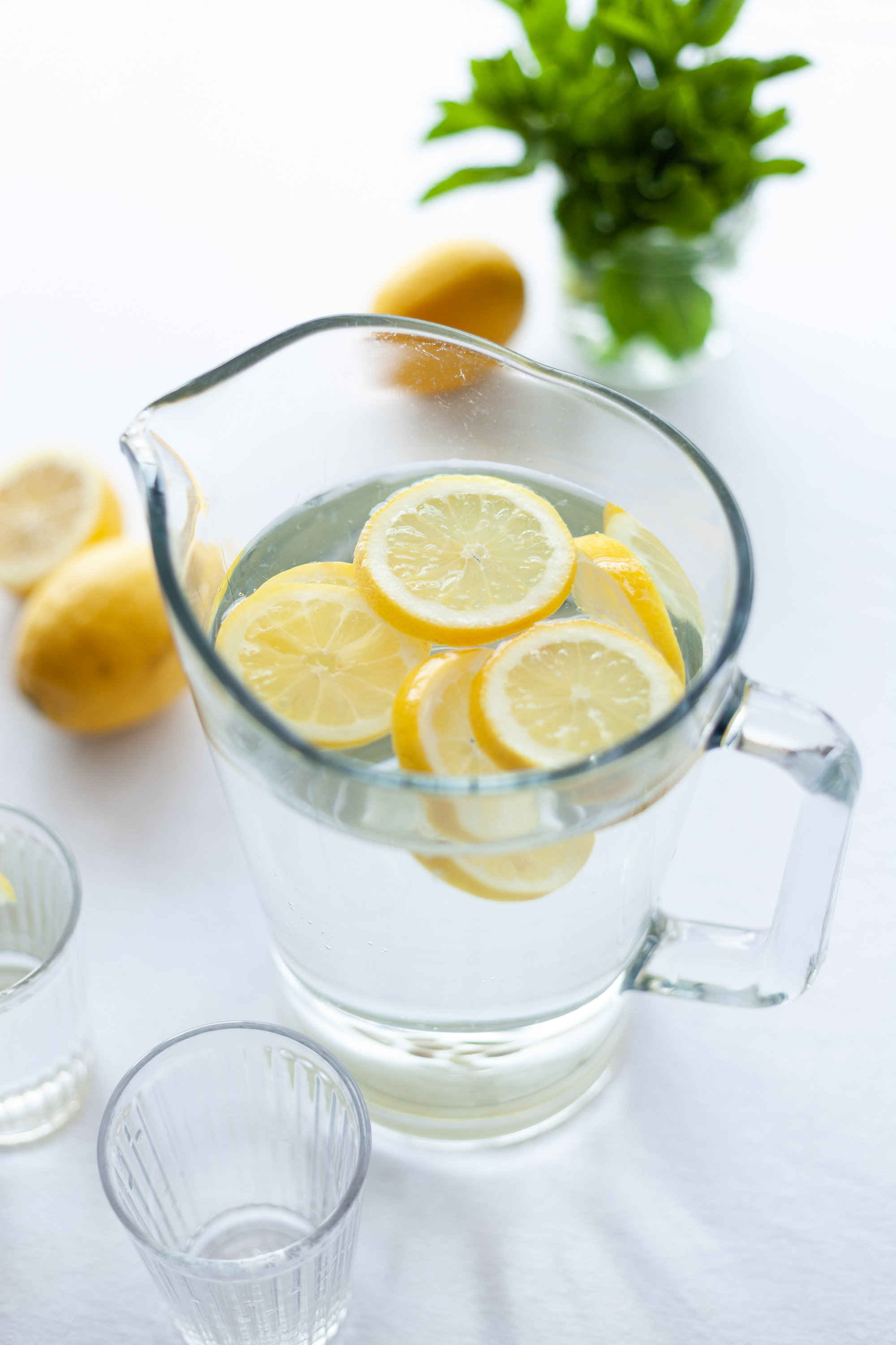 Lemonade: A sweetened citrus-flavored beverage, Tableware. 2000x3000 HD Background.