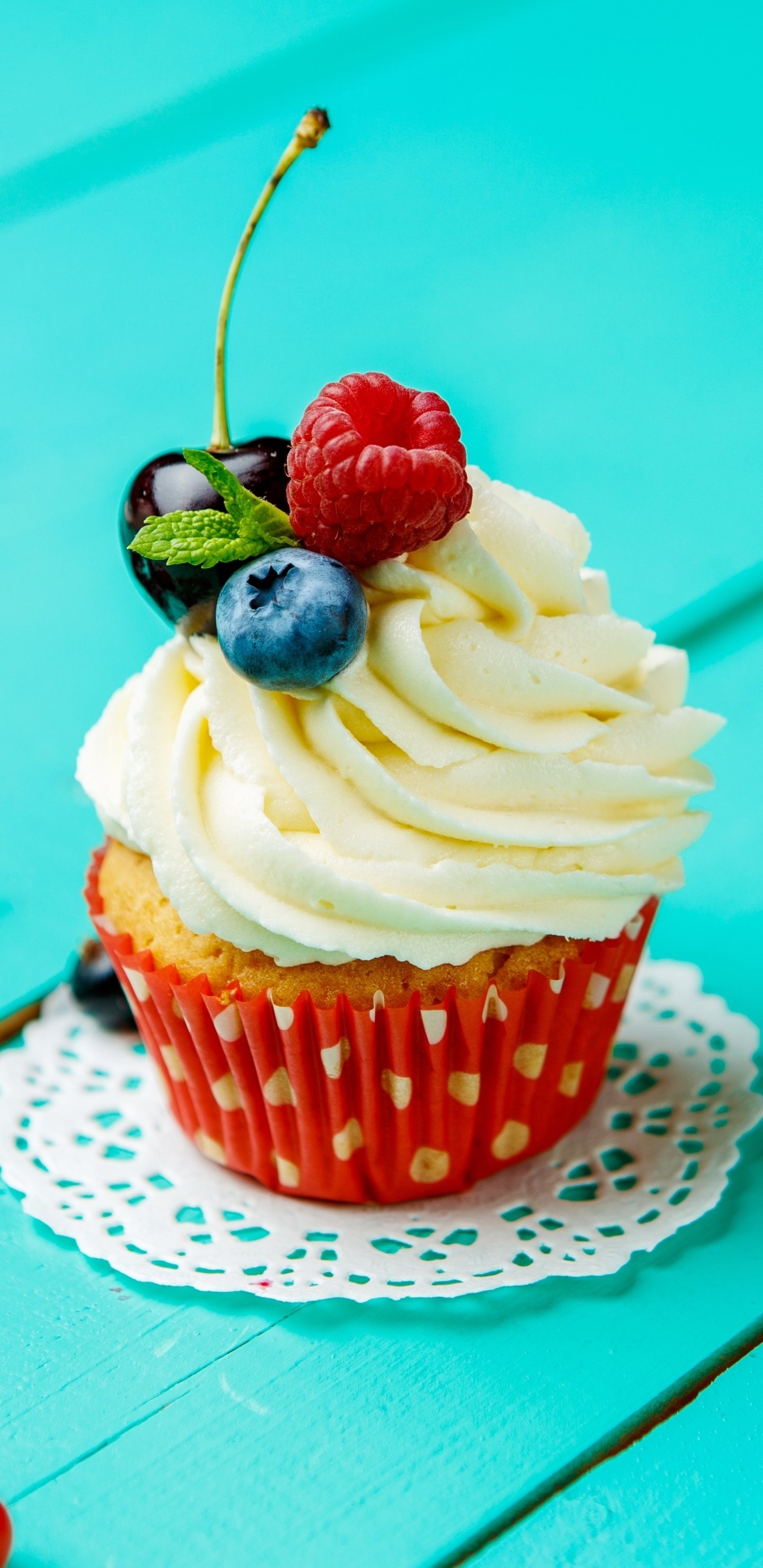 Food cupcake, Tasty dessert, Sweet treat, Gourmet delight, 1440x2960 HD Phone