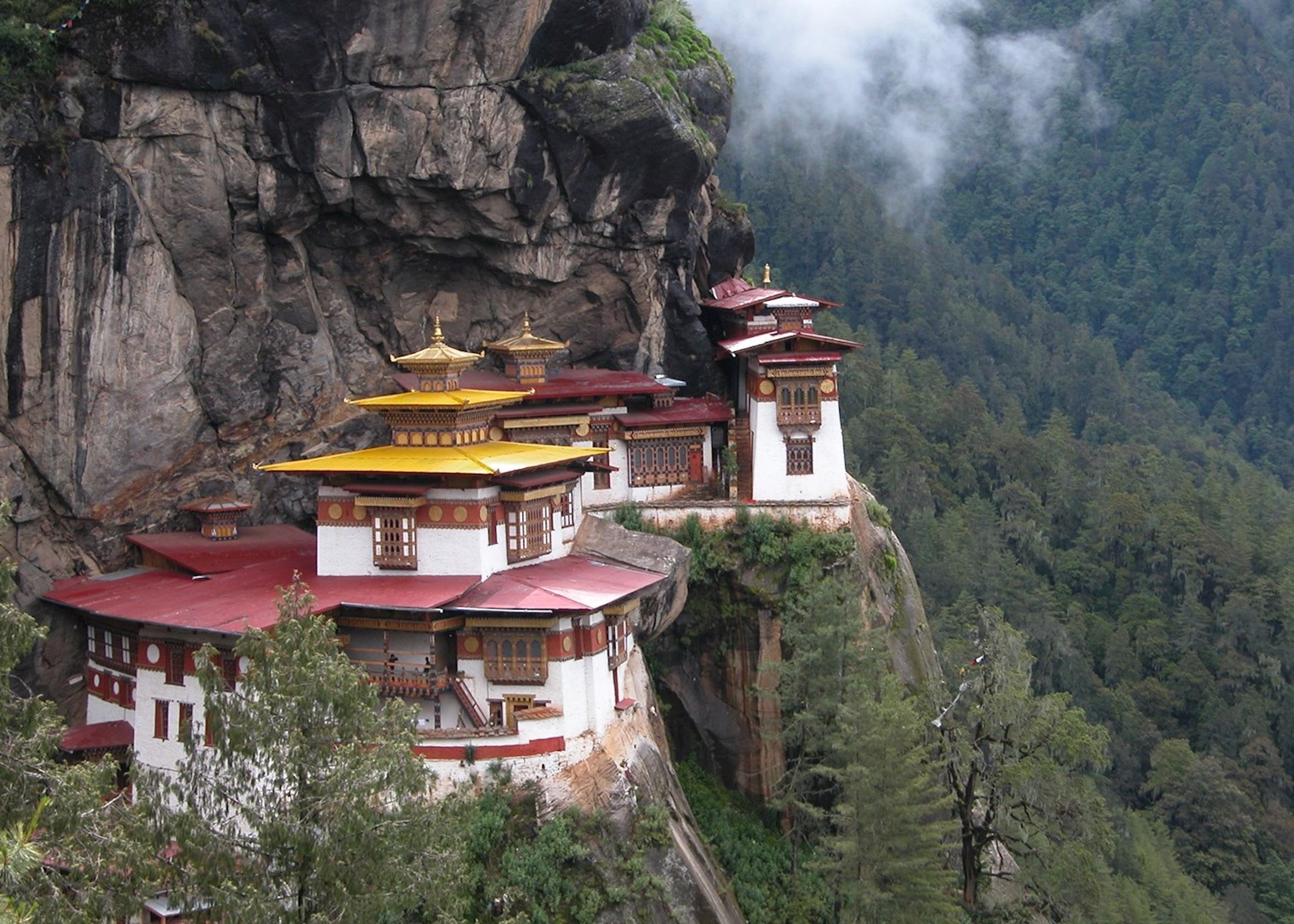 Tiger's Nest Monastery, Sacred pilgrimage, Cultural heritage, Himalayan kingdom, 2350x1680 HD Desktop