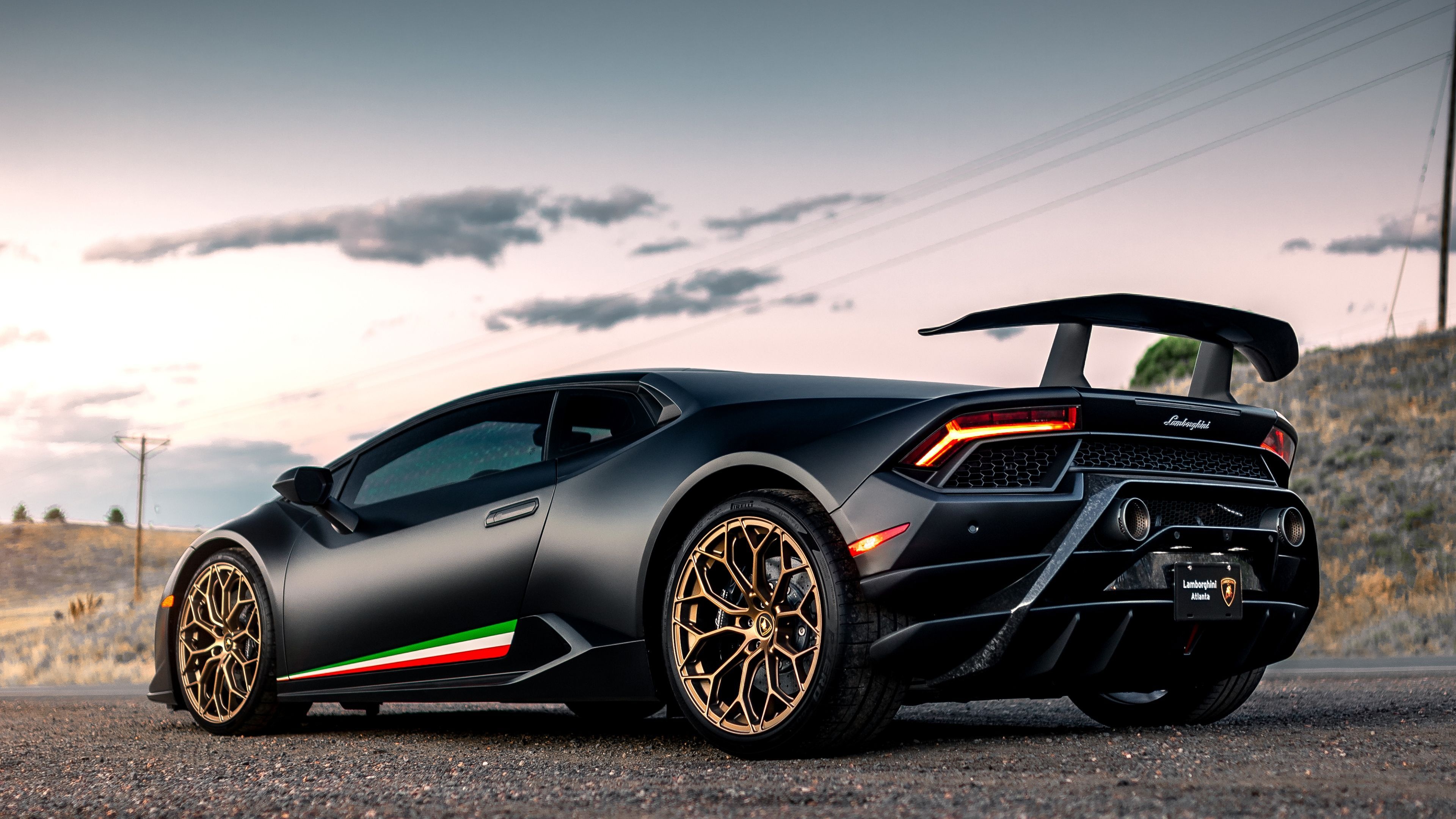 Black Lamborghini Huracan, Dark and new, HD cars, 3840x2160 4K Desktop