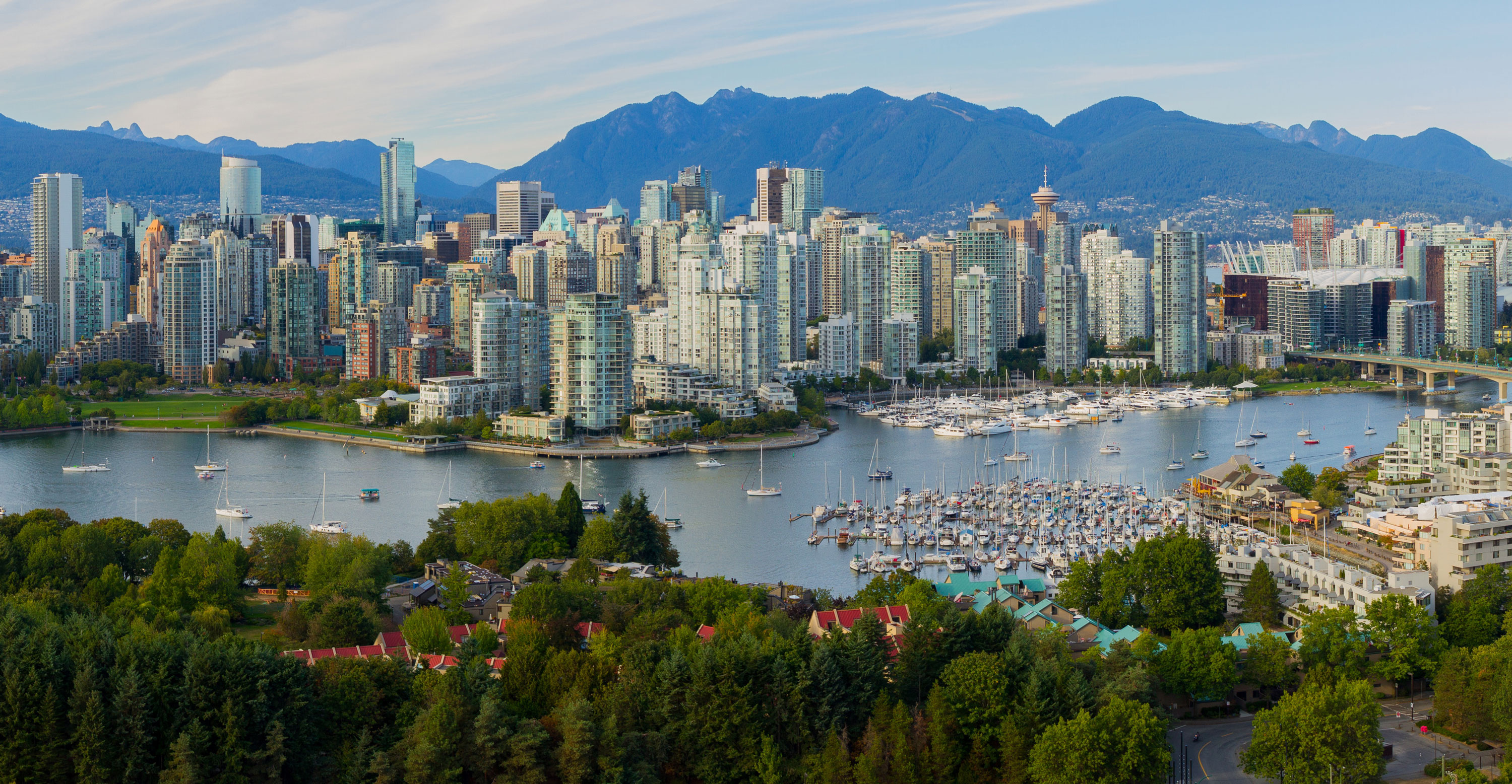 Vancouver Skyline, Breathtaking view, Metropolitan beauty, Youthful energy, 3000x1560 HD Desktop
