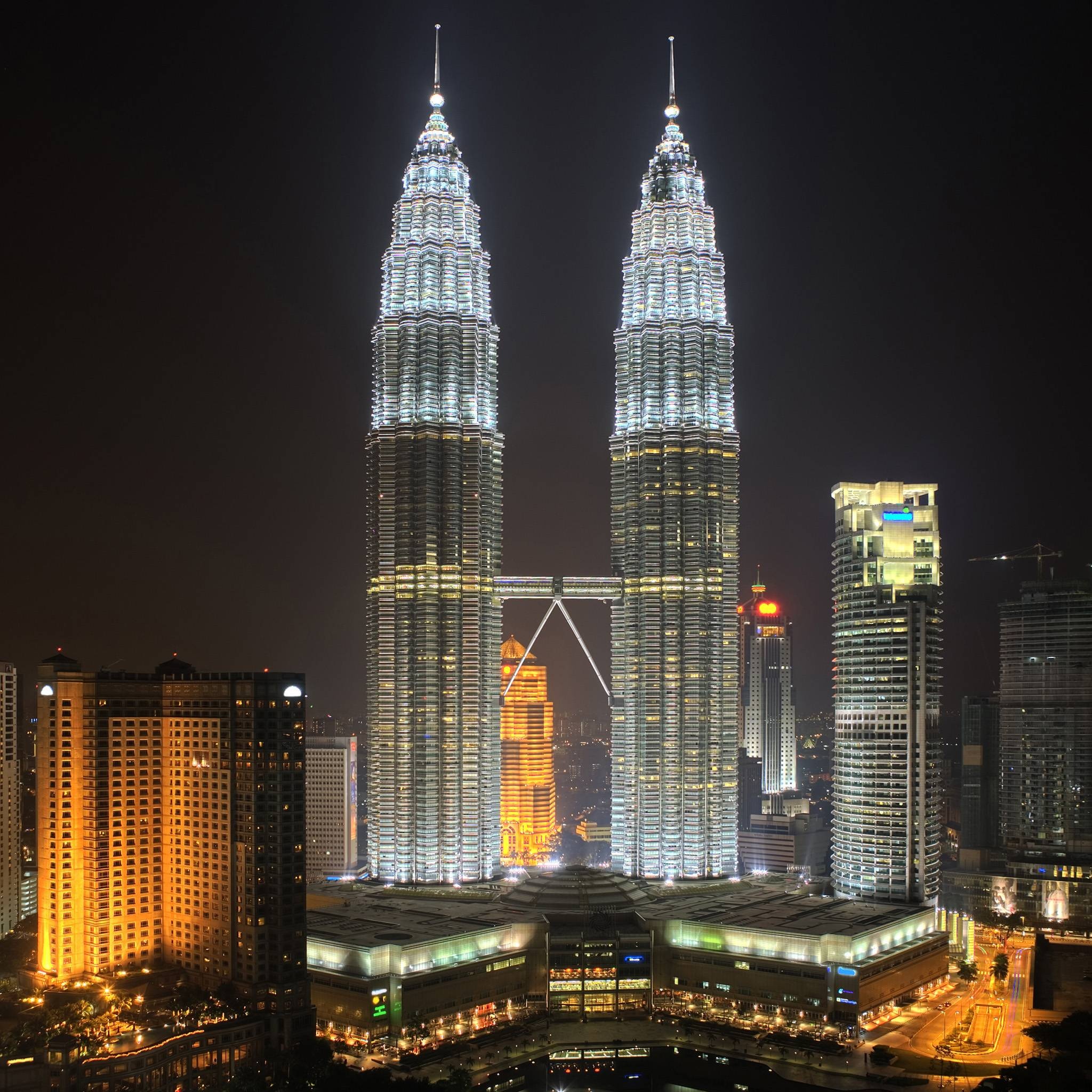 Petronas Towers wallpaper, Twin towers, 2050x2050 HD Phone