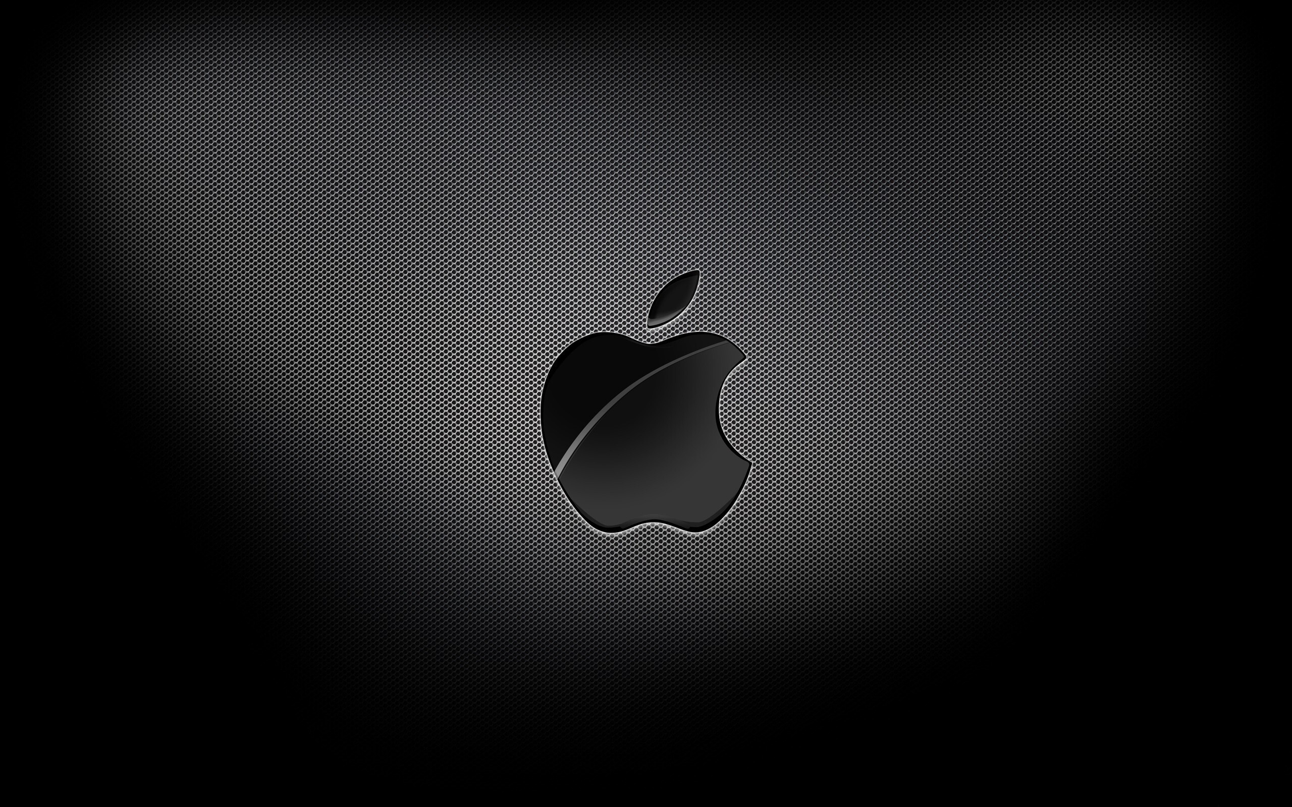 Apple Logo: One of the most iconic symbols in the world, Monochrome. 2560x1600 HD Background.