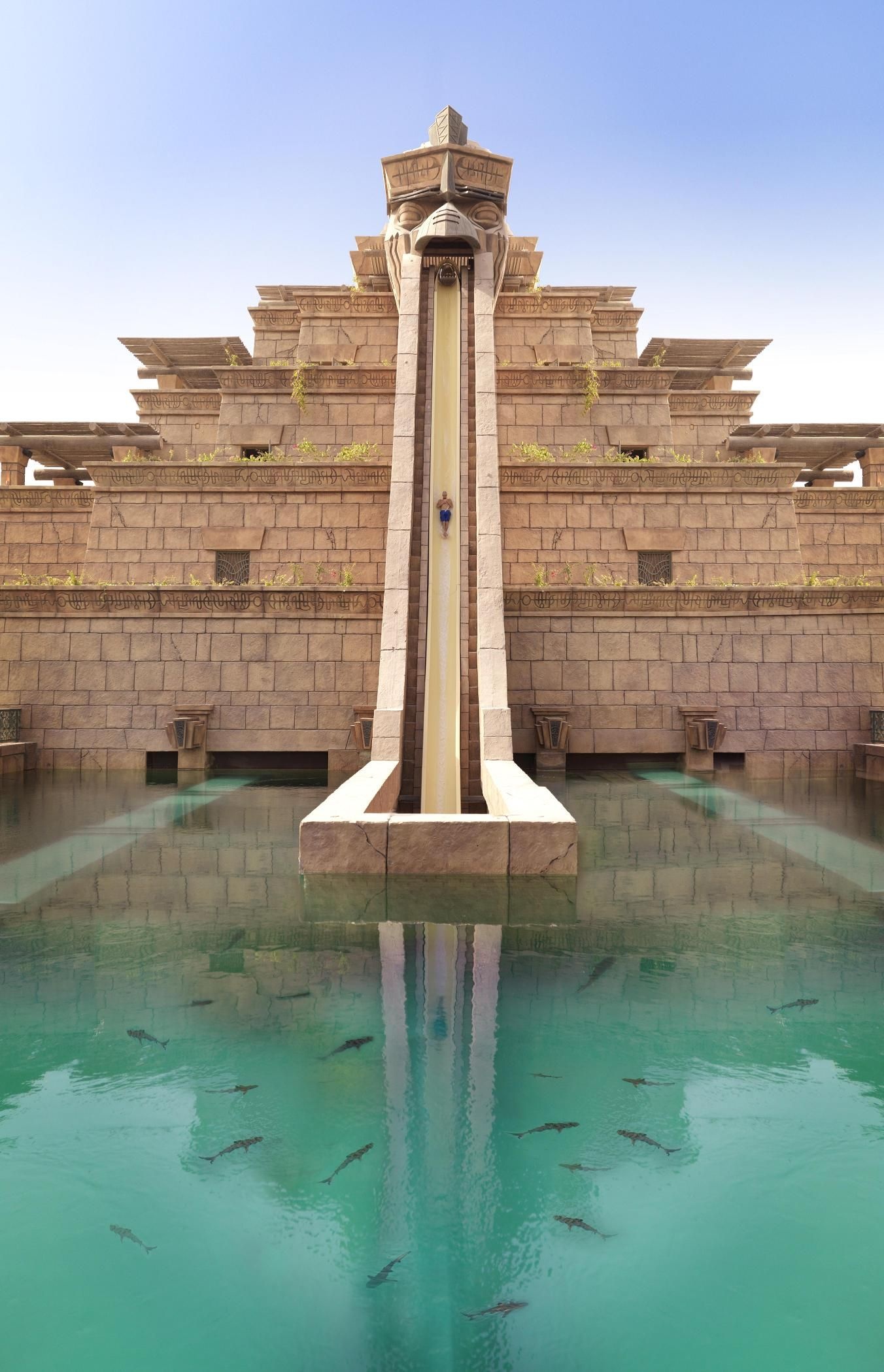 Waterpark: Atlantis Aquaventure, Dubai, A speedy raft, Splash and play. 1360x2100 HD Wallpaper.
