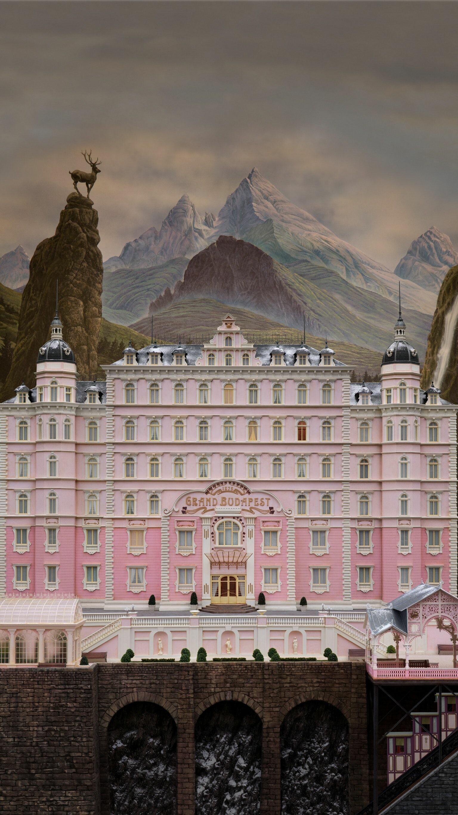 The Grand Budapest Hotel wallpapers, Stylish design, Whimsical setting, Artistic masterpiece, 1540x2740 HD Phone
