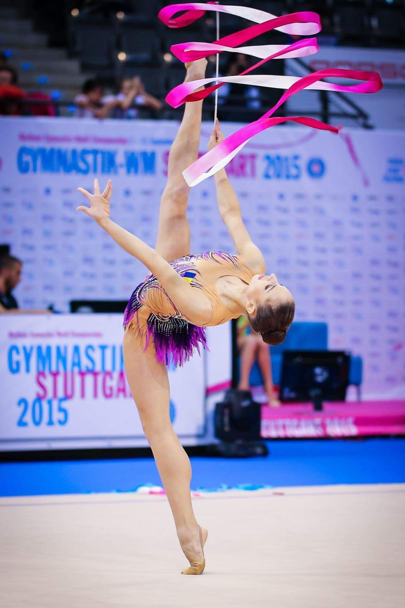 Rhythmic Gymnastics: The 2015 Rhythmic Gymnastics World Championships, Organized by The International Gymnastics Federation. 1370x2050 HD Background.