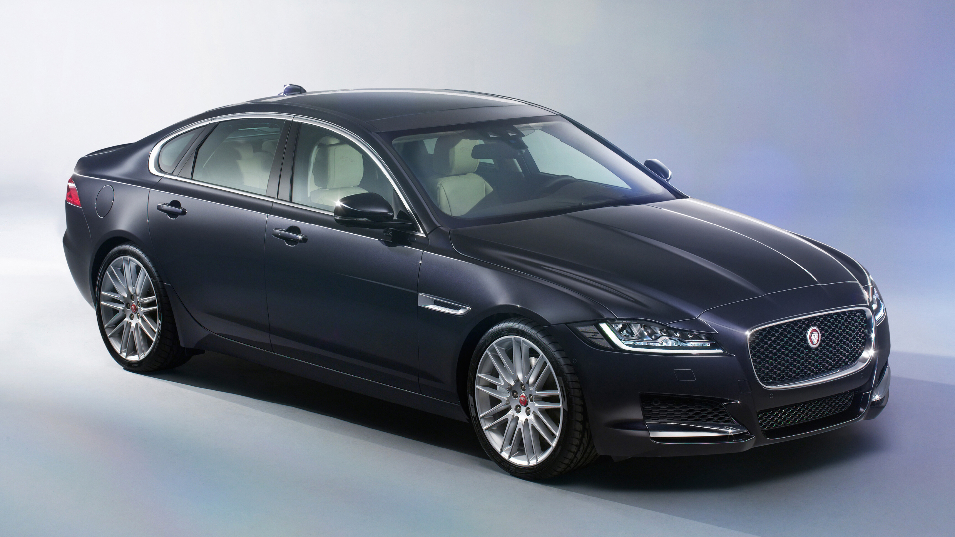 Jaguar Cars: A British multinational car manufacturer, JLR, XF. 3840x2160 4K Background.