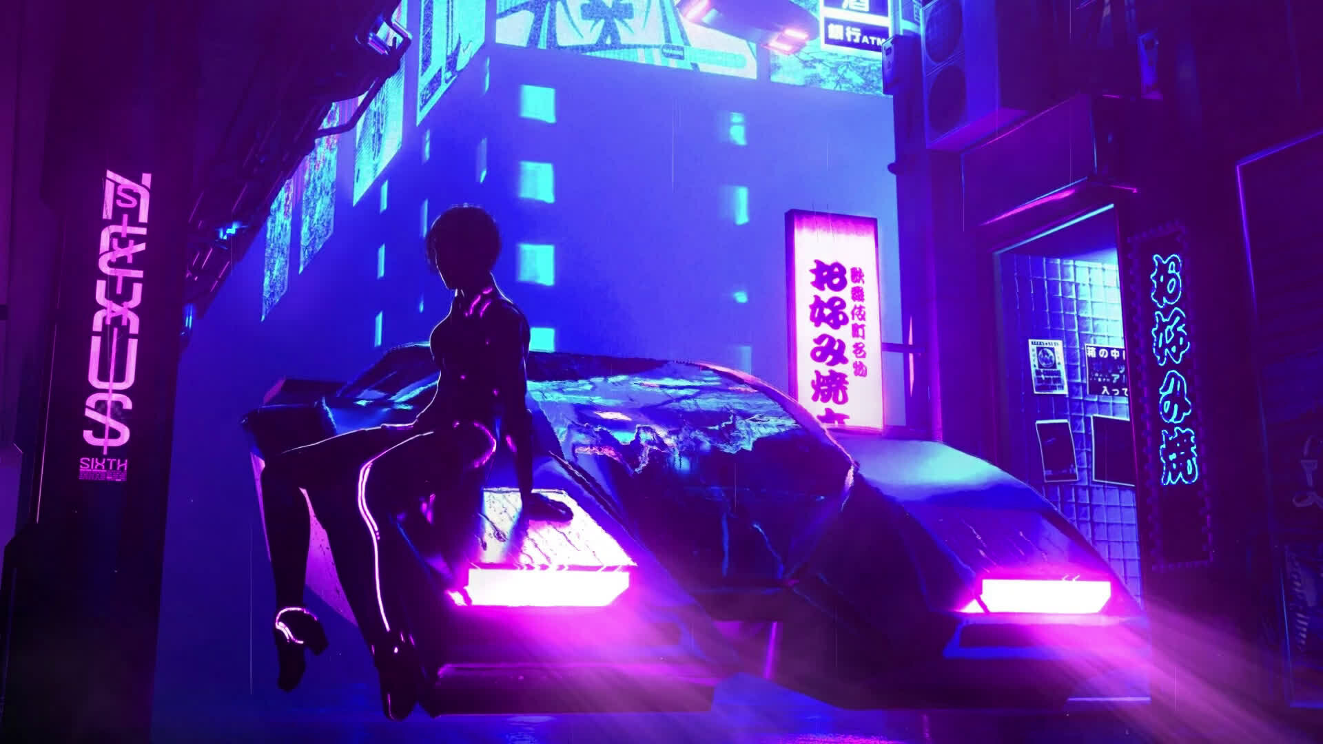 Neon: Used to create a modern, futuristic look. 1920x1080 Full HD Background.