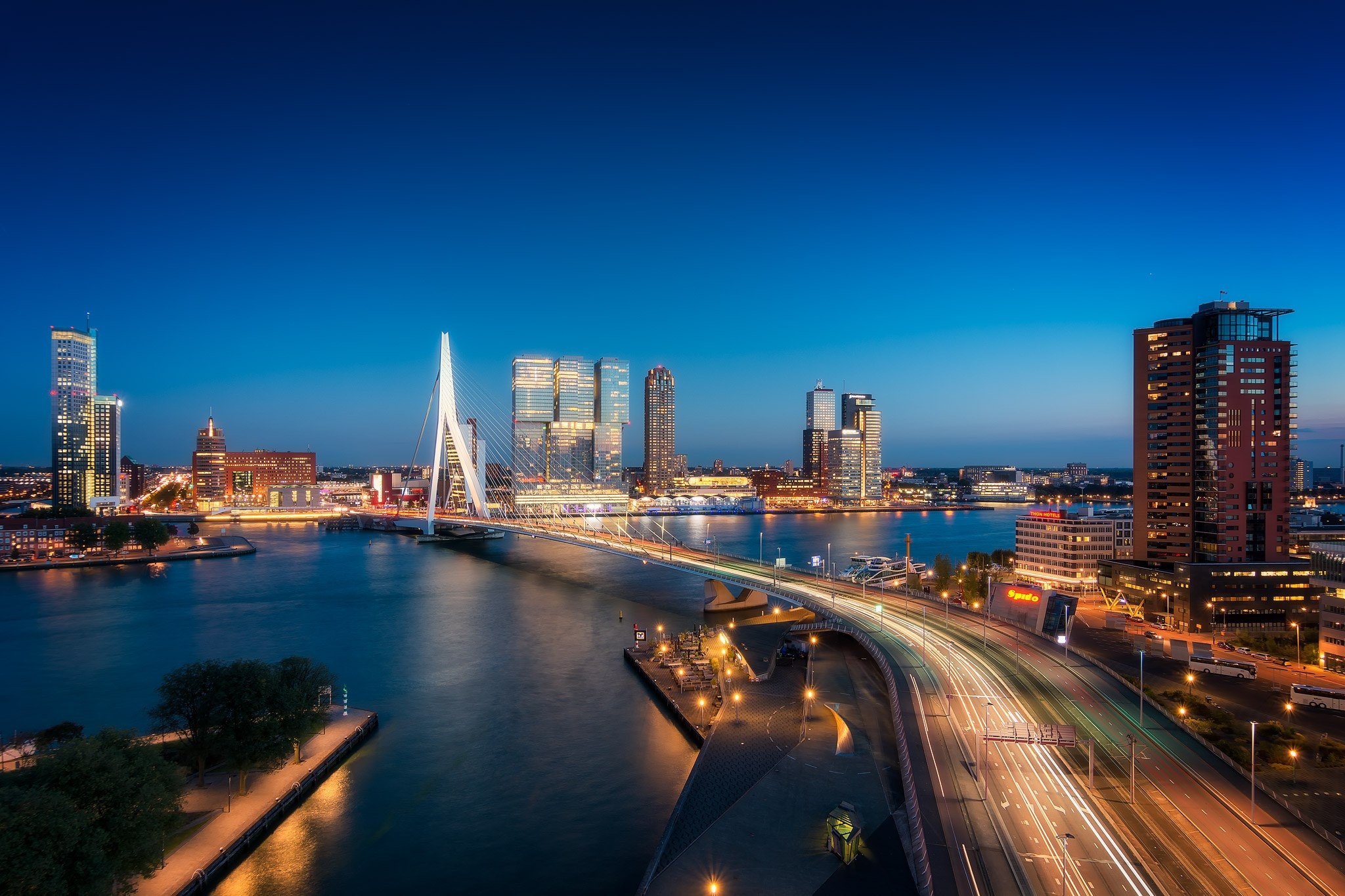 Rotterdam Skyline, Travels, Cityscape, Iconic Buildings, 2050x1370 HD Desktop