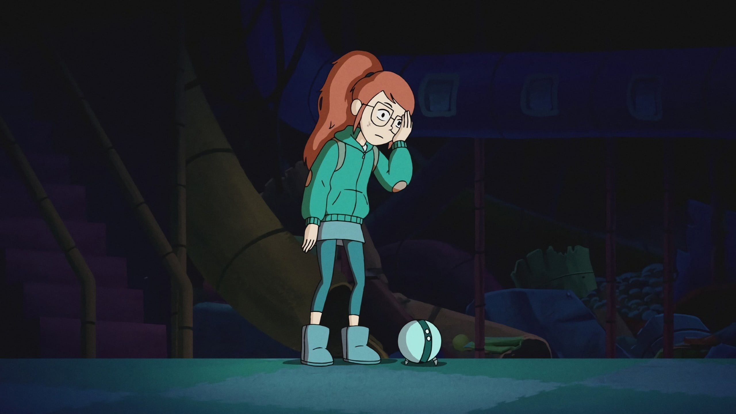 Infinity Train: The series first season, focuses on Tulip Olsen, a girl struggling with her parent's recent divorce. 2560x1440 HD Background.