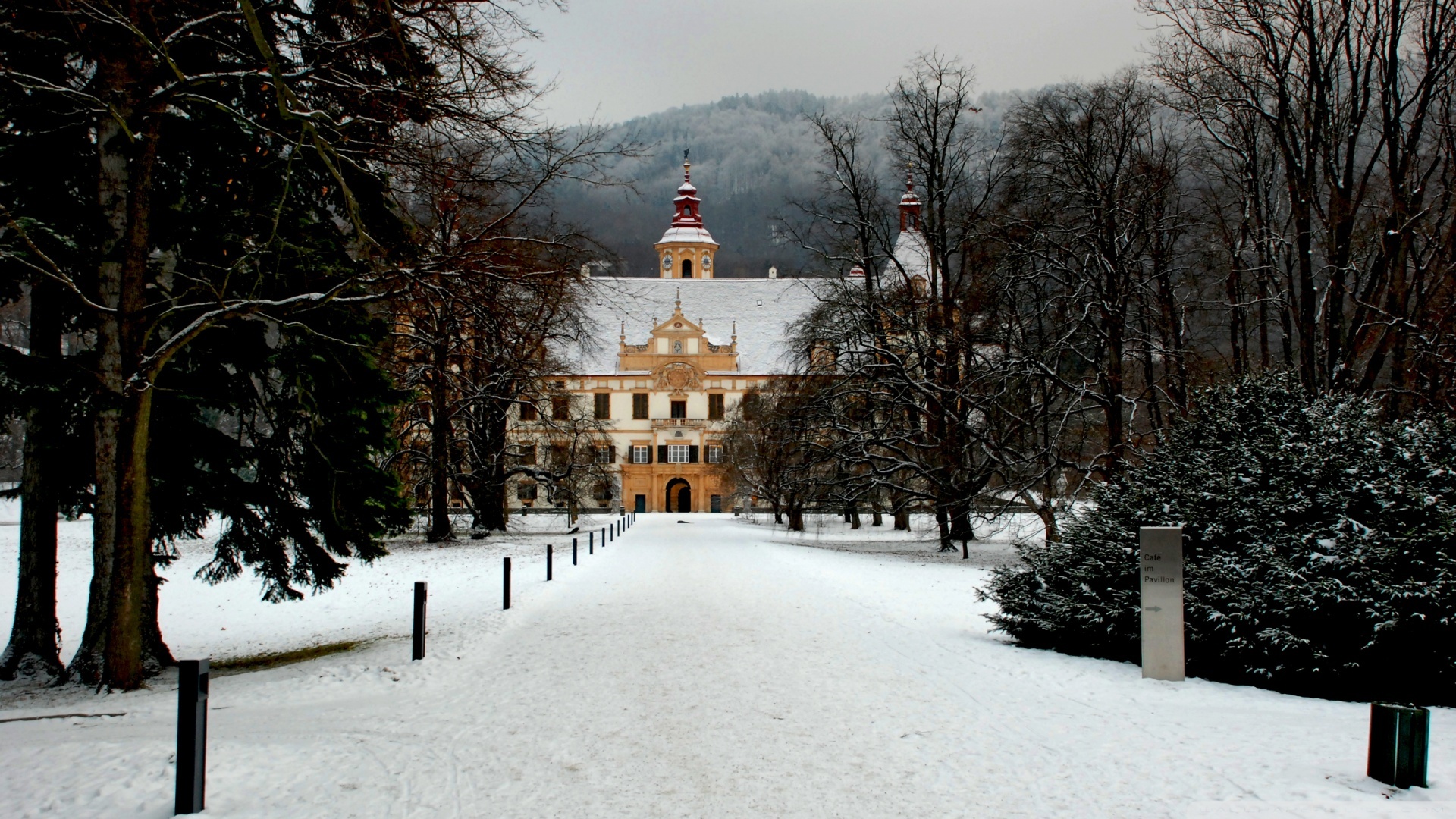 Austria: Eggenberg Castle, Graz, The province of Styria, Architecture. 1920x1080 Full HD Background.