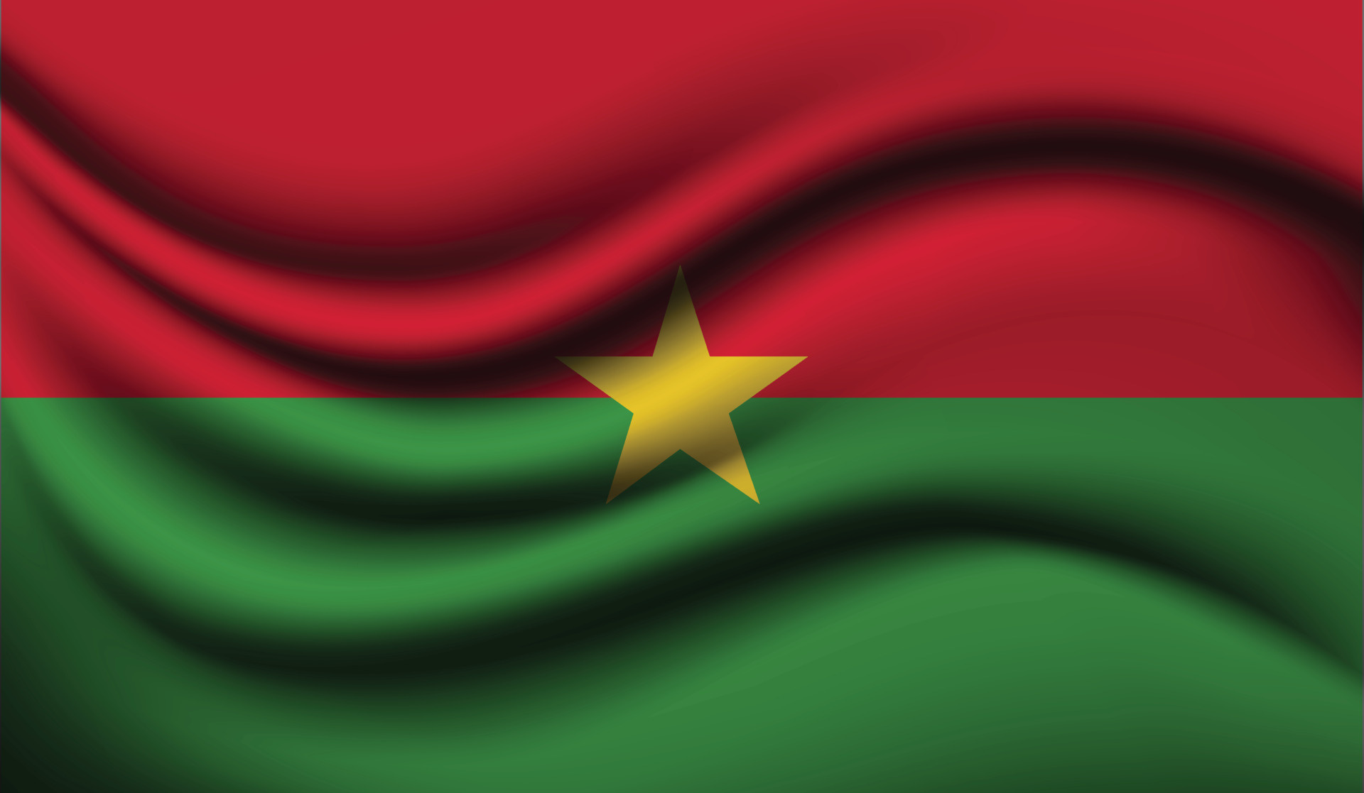 Burkina Faso travels, Burkina Faso realistic, Waving flag, Design, 1920x1120 HD Desktop