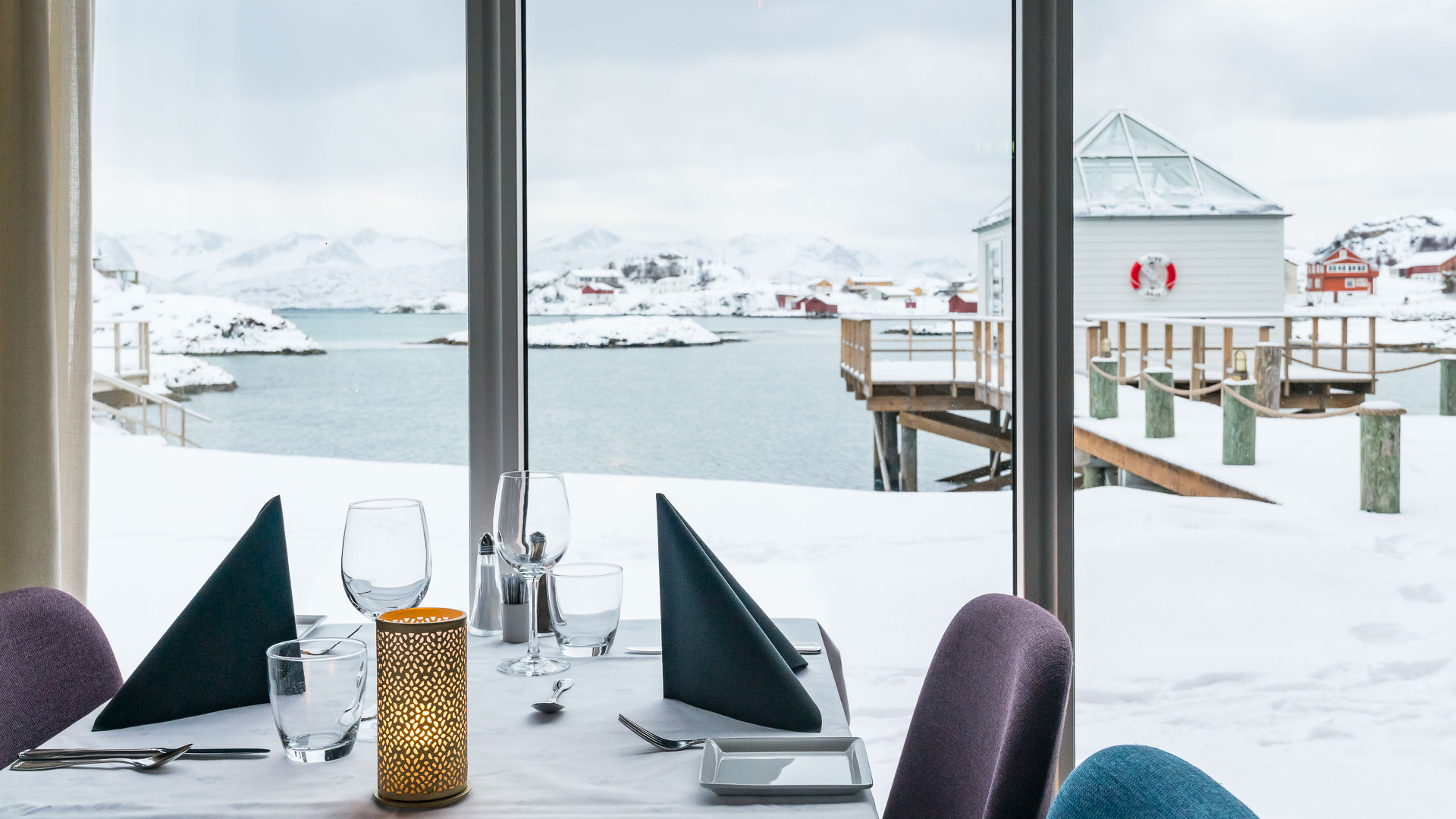 Sommaroy, Norway, Stornaustet restaurant, Arctic hotel, 1920x1080 Full HD Desktop