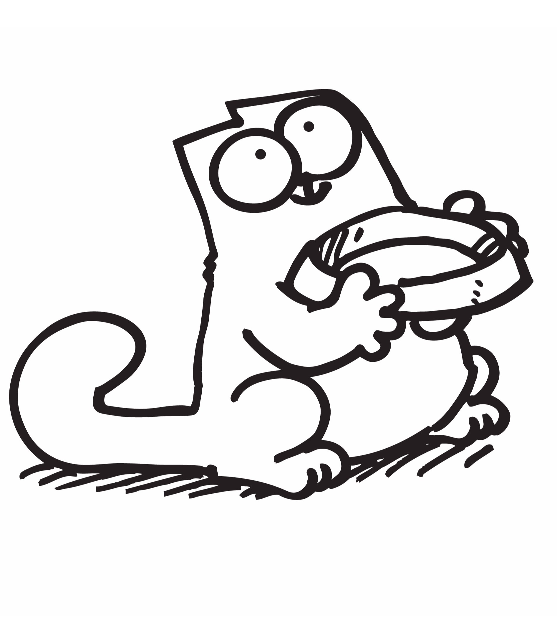 Simon's cat, Character flashcards, Learning tool, Cat animation, 1900x2190 HD Phone