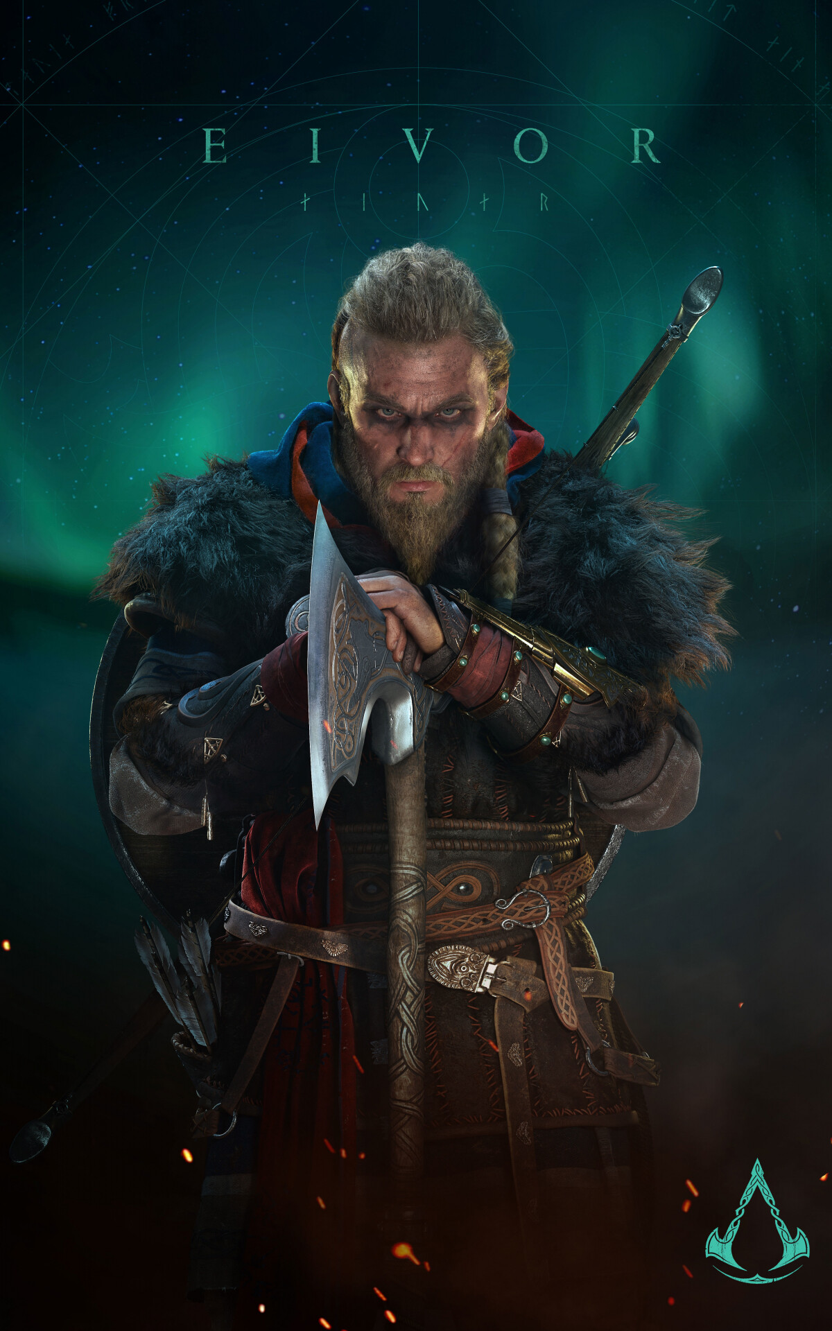 Dwarf: Eivor Varinsdottir, The main protagonist in Assassin's Creed: Valhalla, A Viking from Norway. 1200x1920 HD Wallpaper.