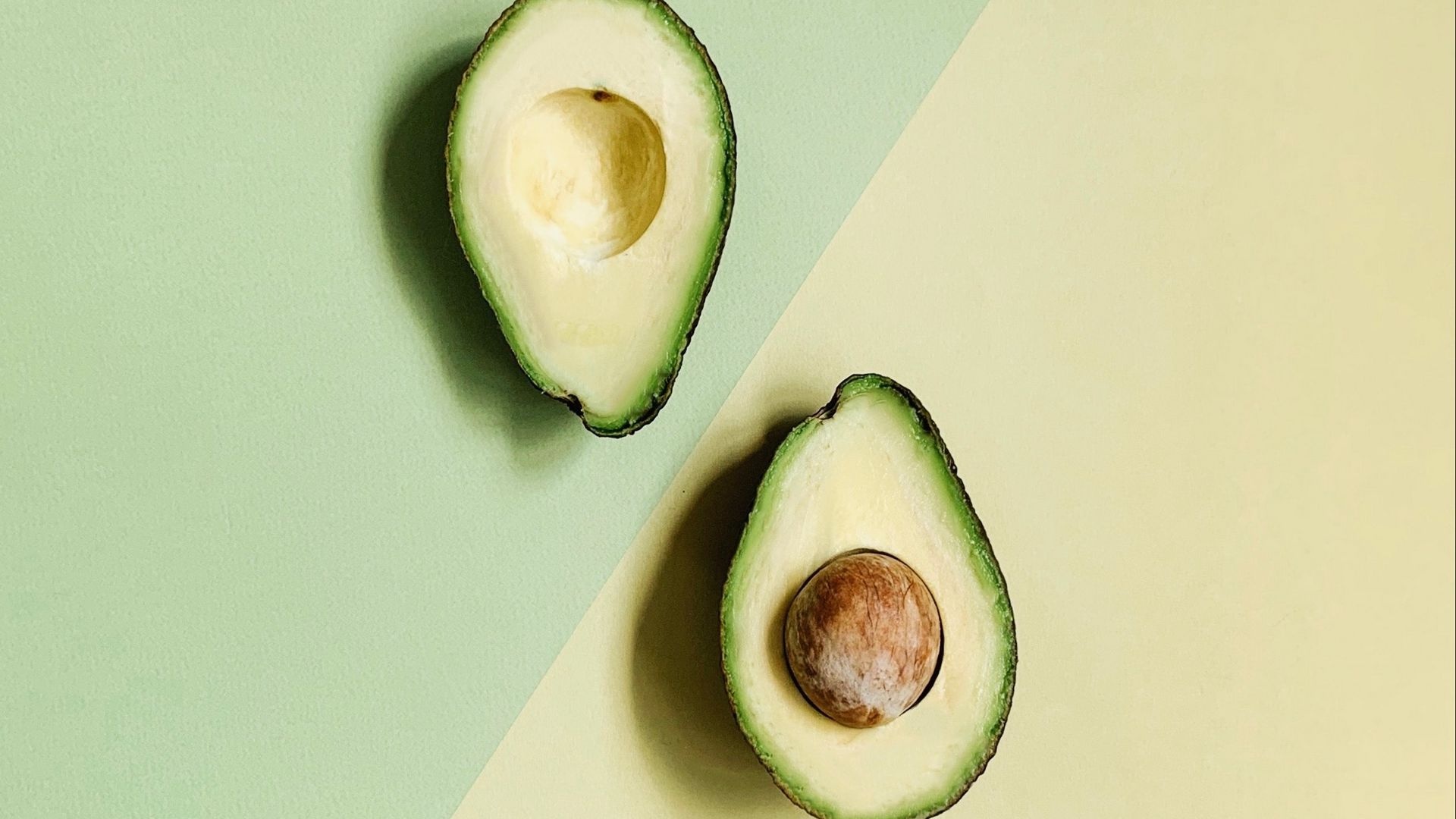 Avocado: Native to Mexico and Central America, Staple food. 1920x1080 Full HD Background.