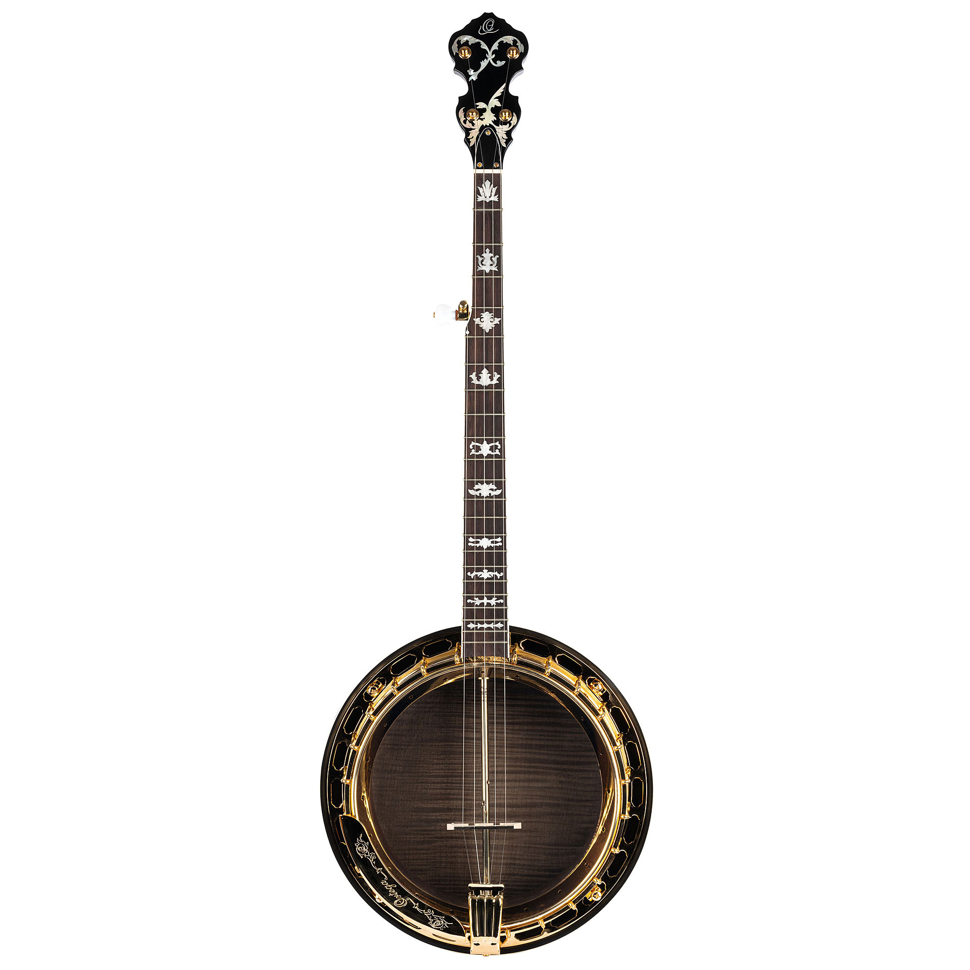 Banjo: Ortega OBJ850-MA, Bluegrass music, A stringed musical instrument with a thin membrane. 1920x1920 HD Background.