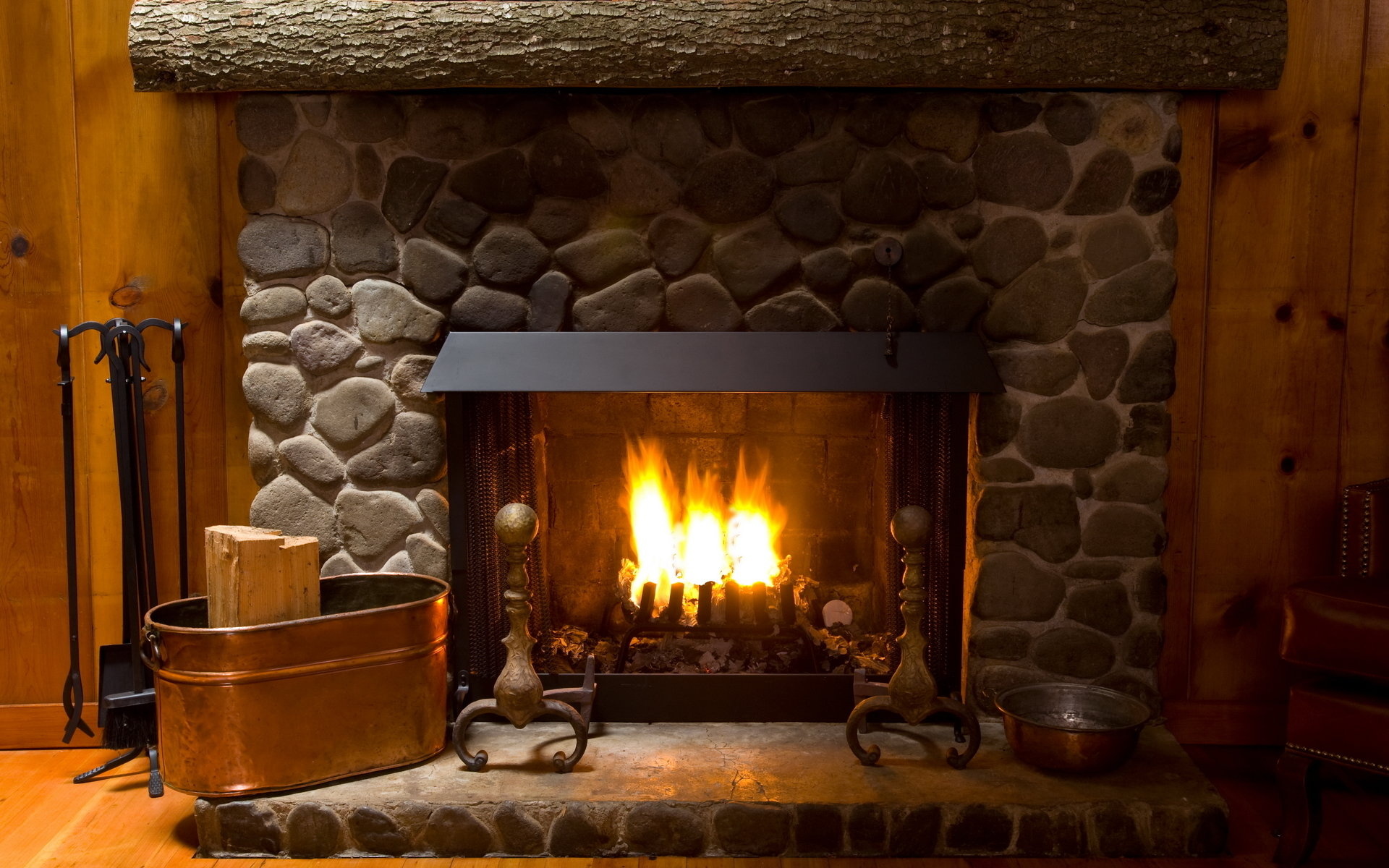 Fireplace: Hearth, A structure made of stone, designed to contain a fire. 1920x1200 HD Background.