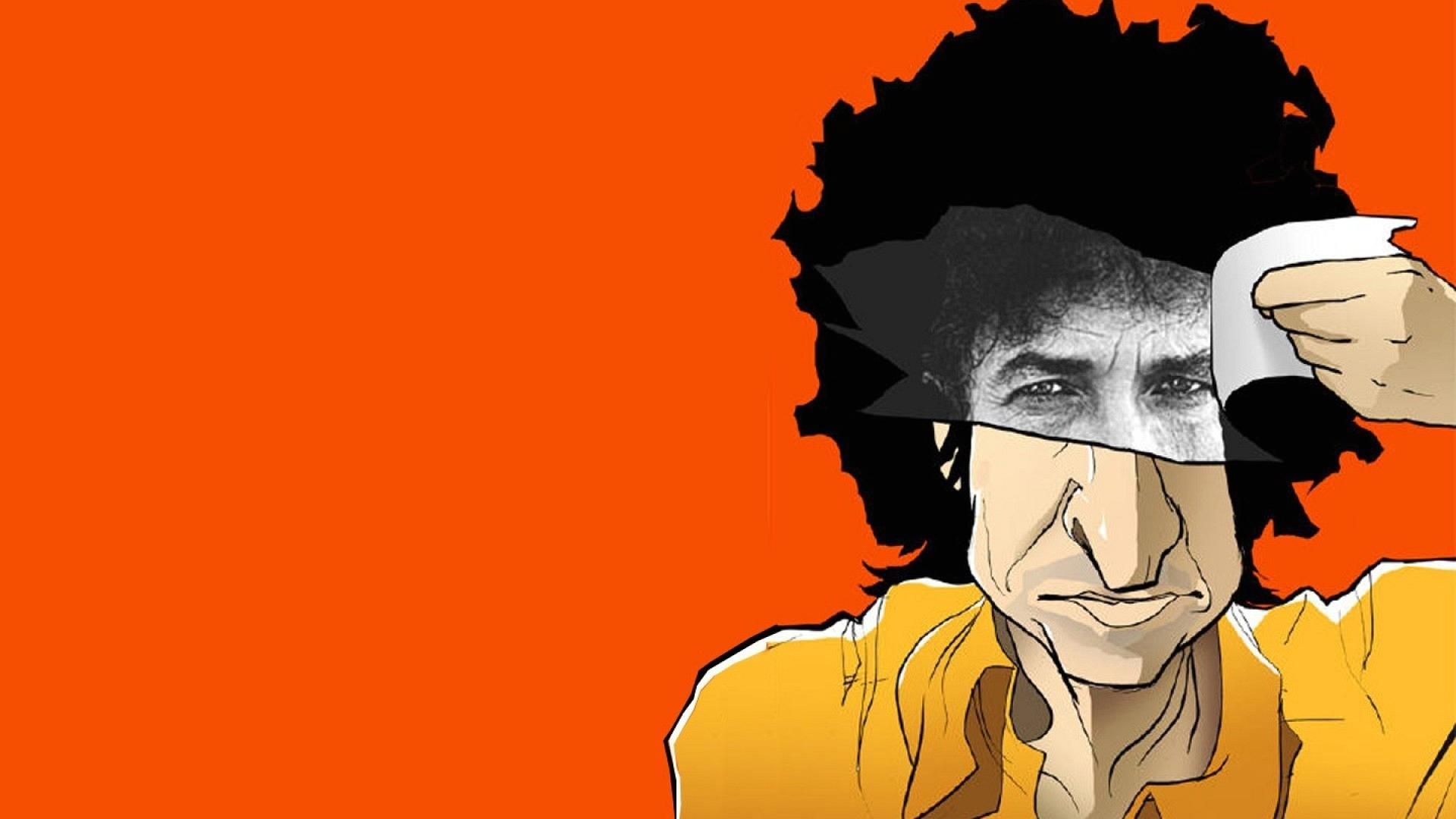 Bob Dylan: One of America's most acclaimed singer-songwriters, Illustration. 1920x1080 Full HD Wallpaper.