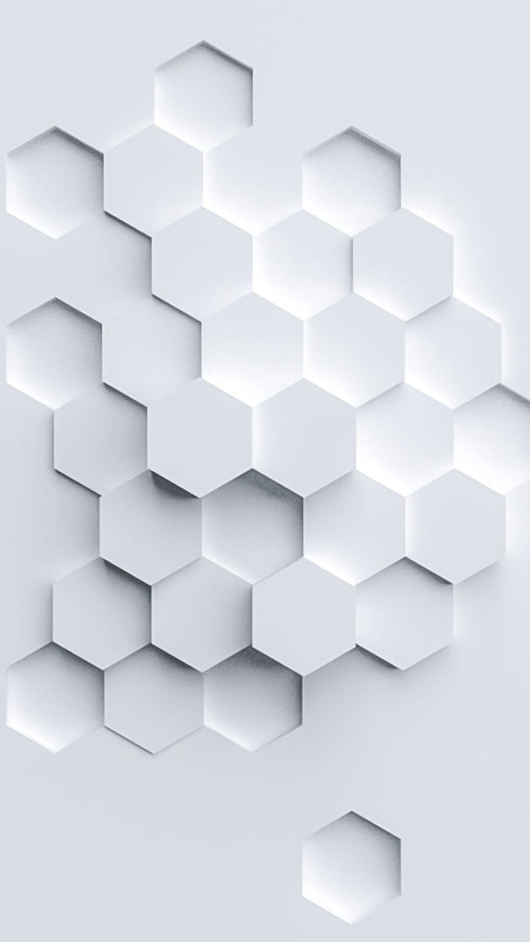 Minimal wallpaper, Abstract hexagon, Simple design, Clean aesthetics, 1080x1920 Full HD Phone