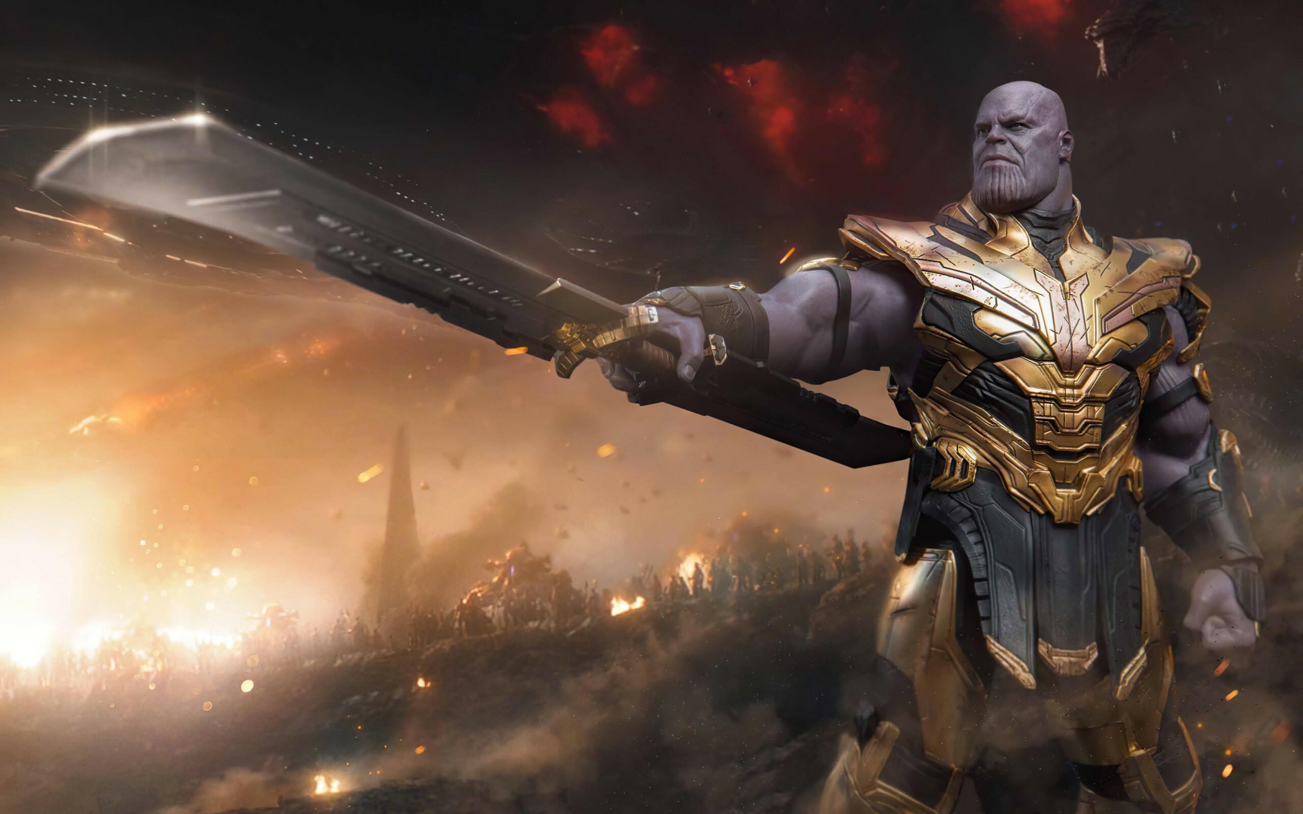 Marvel Villain: Thanos, Avengers Endgame, MU. 2560x1600 HD Wallpaper.