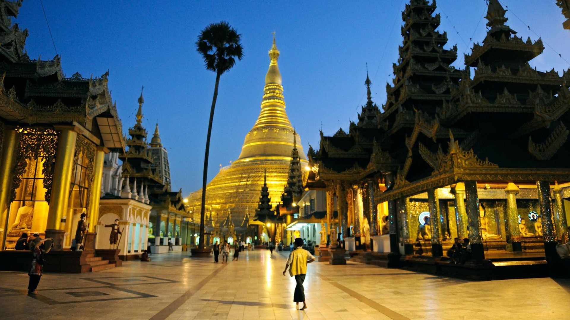 Shwedagon Pagoda, High definition wallpaper, Serenity, 1920x1080 Full HD Desktop