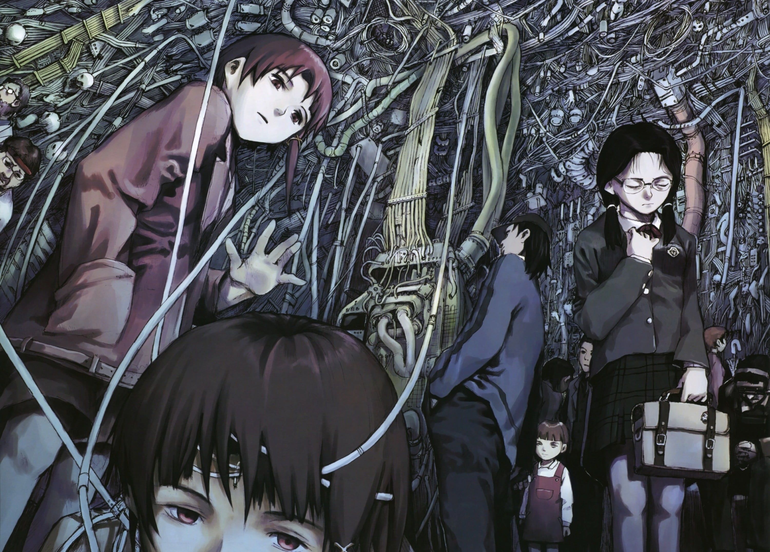 Serial Experiments Lain, Anime, Top backgrounds, Experimental storytelling, 3000x2160 HD Desktop