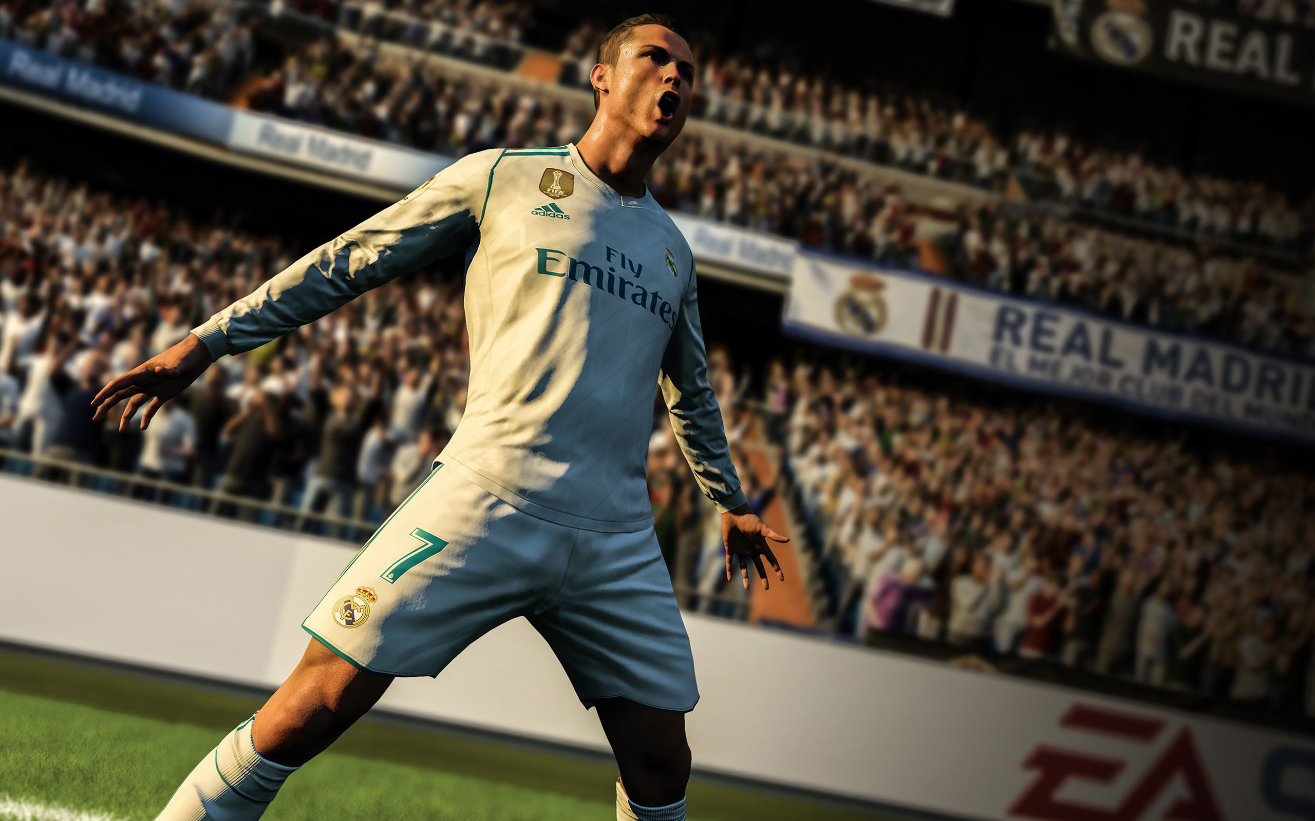 FIFA Soccer (Game): Cristiano Ronaldo, Football simulator, EA Sports. 2560x1600 HD Wallpaper.